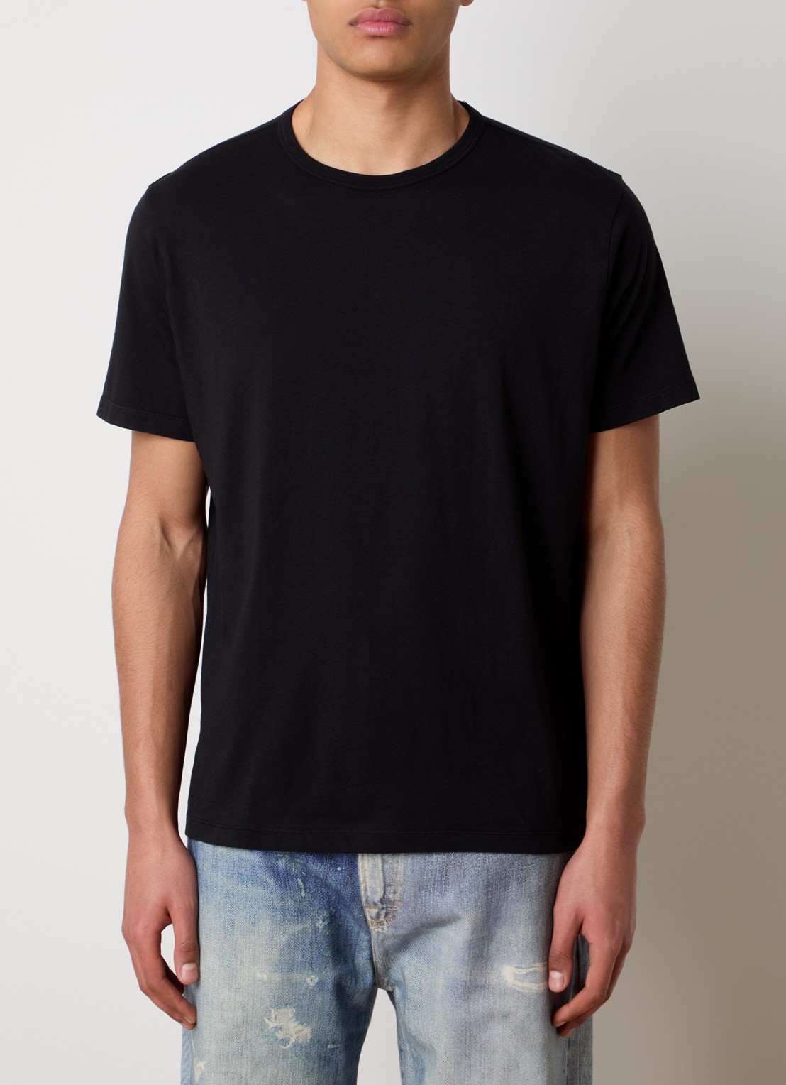 Our Legacy New Box oversized T-shirt met stretch - detail 2 zwart