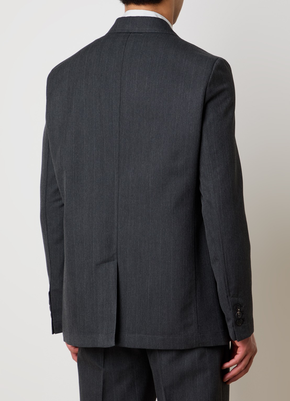 Our Legacy Regular fit colbert met paspelzakken - achterkant antraciet