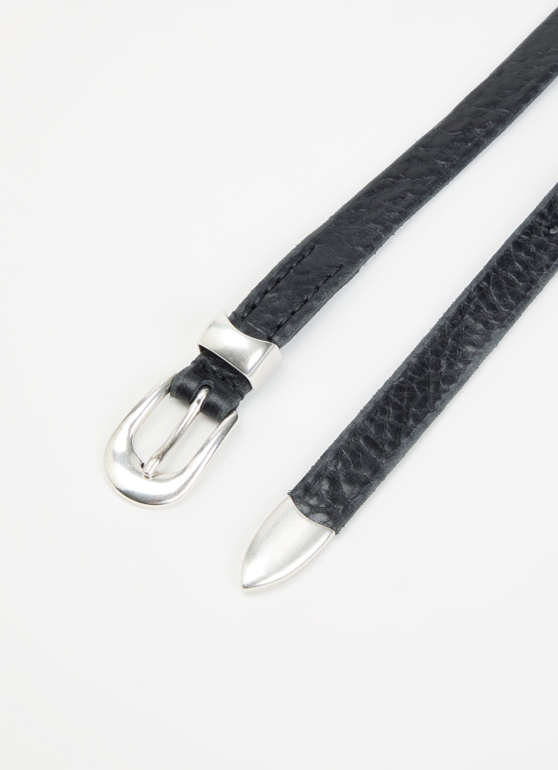 Our Legacy Riem van kalfsleer - detail 2 zwart