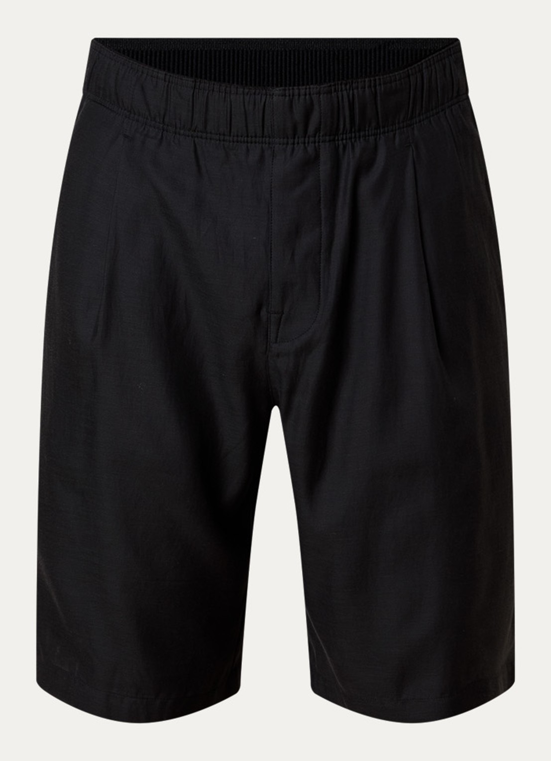 Our Legacy Straight fit korte broek met steekzakken - voorkant 4 zwart