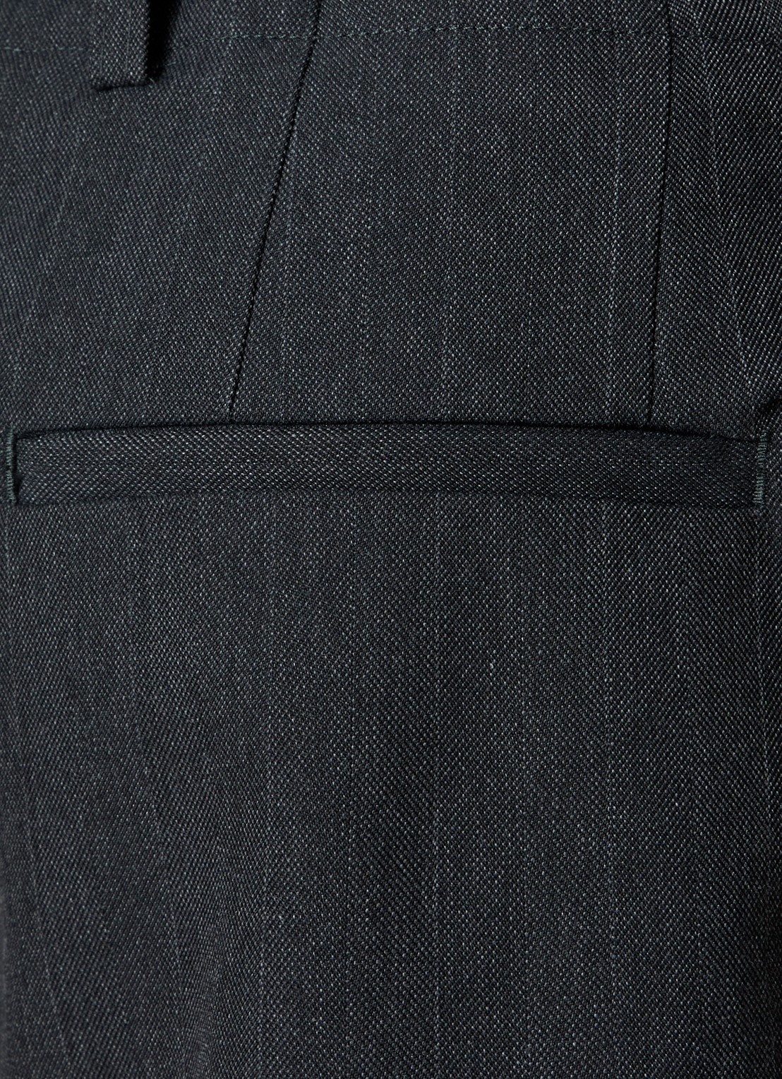 Our Legacy Straight fit pantalon met steekzakken - detail 4 donkergrijs