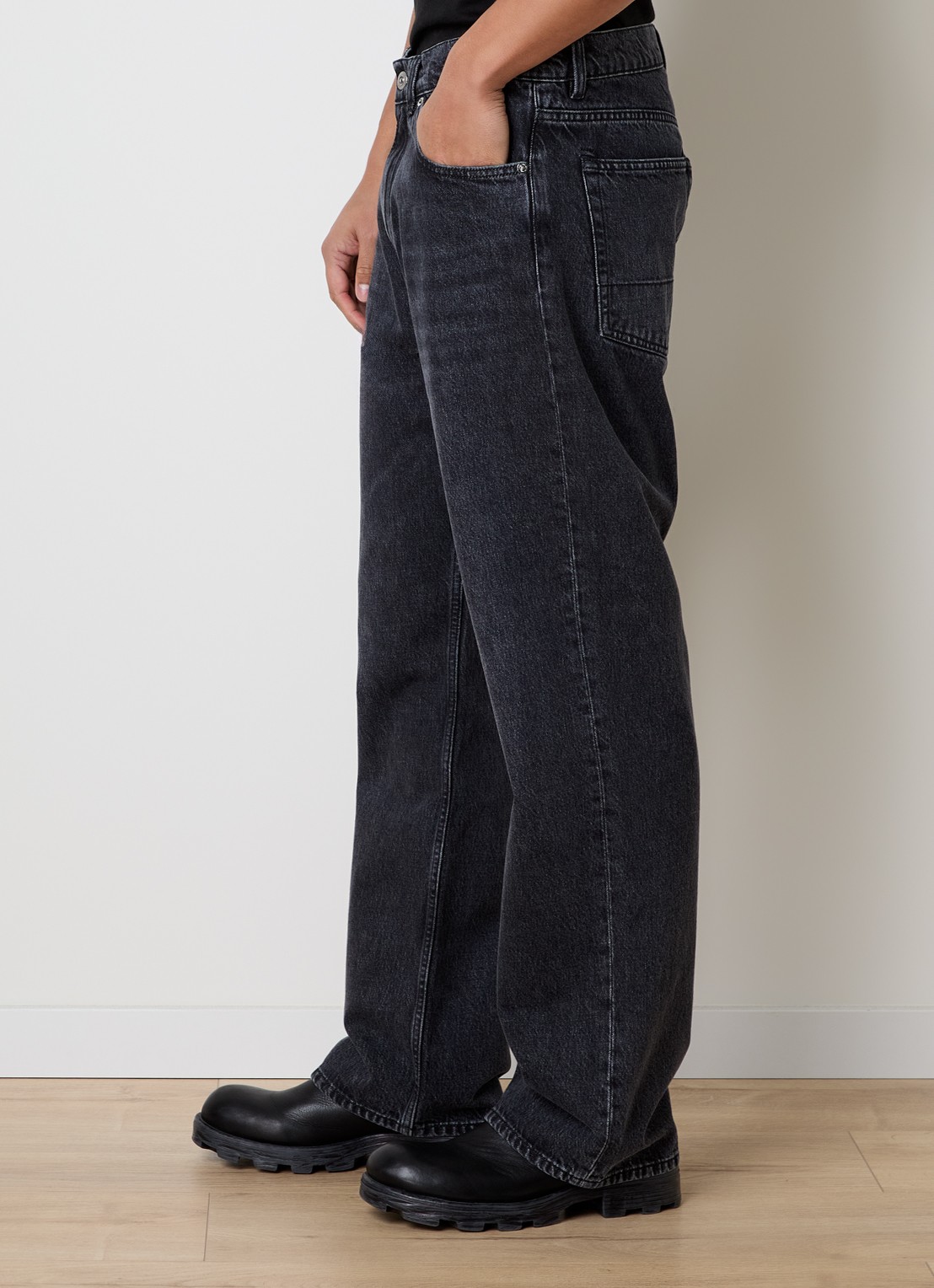 Our Legacy Third Cut straight leg jeans met gekleurde wassing - detail 5 indigo