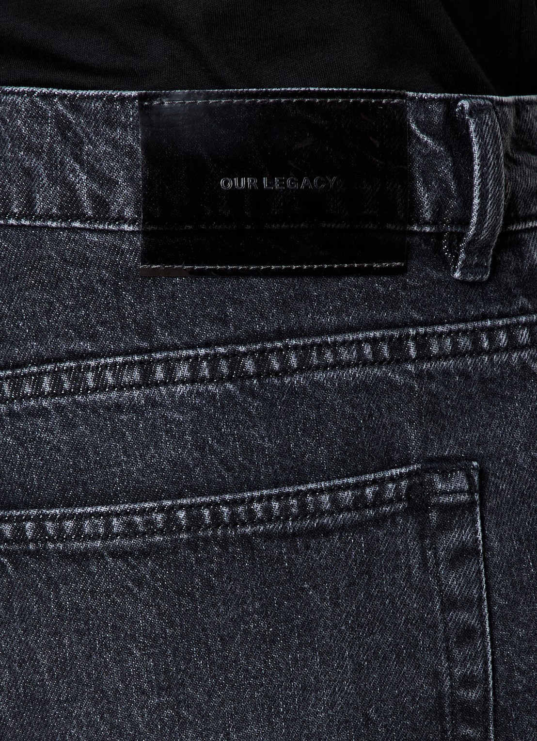 Our Legacy Third Cut straight leg jeans met gekleurde wassing - detail 6 indigo
