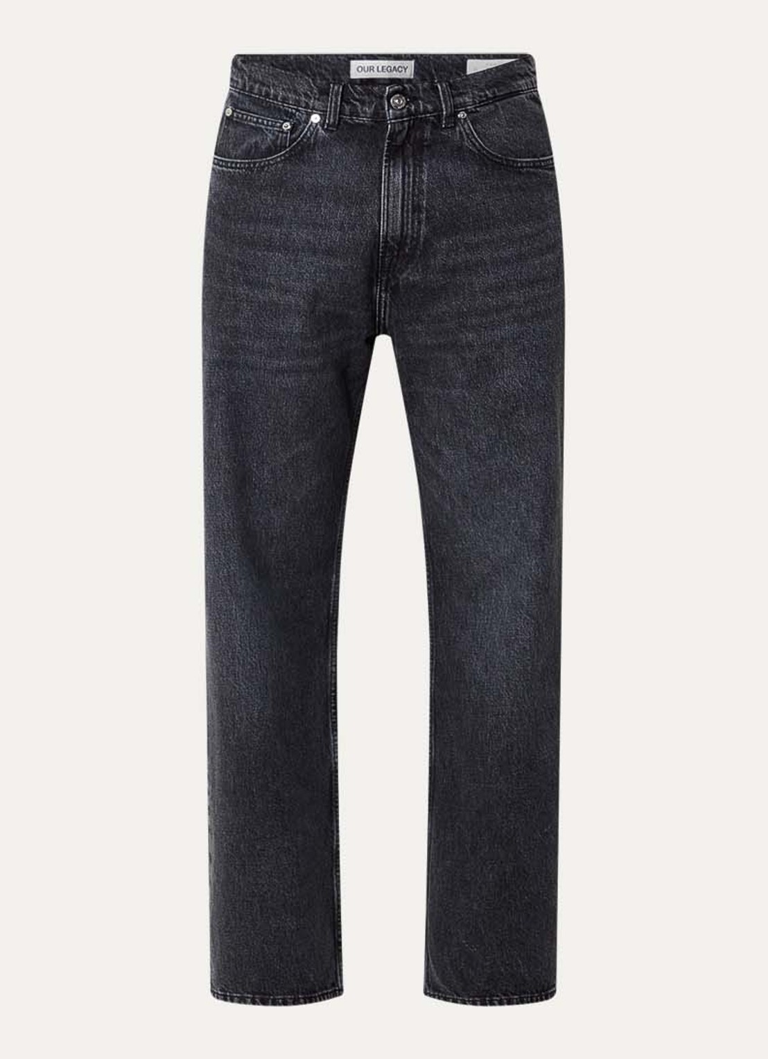 Our Legacy Third Cut straight leg jeans met gekleurde wassing - voorkant 2 indigo