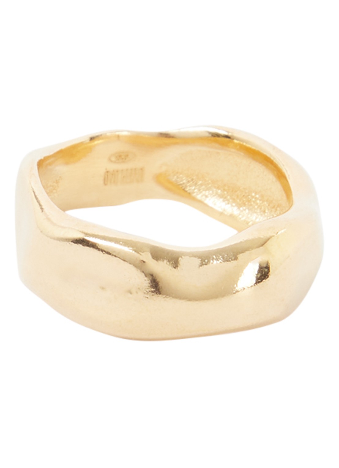 Overload Studios  ring verguld - voorkant goud