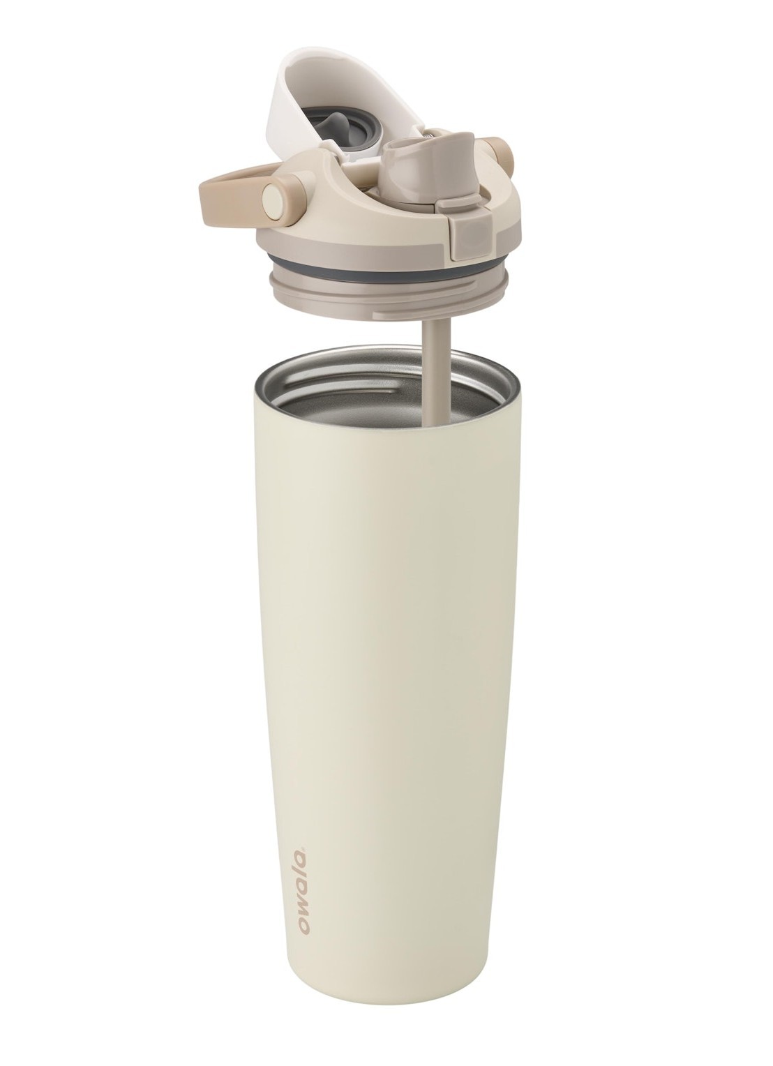 Owala FreeSip Sway waterfles 89 cl - voorkant 2 lichtgeel