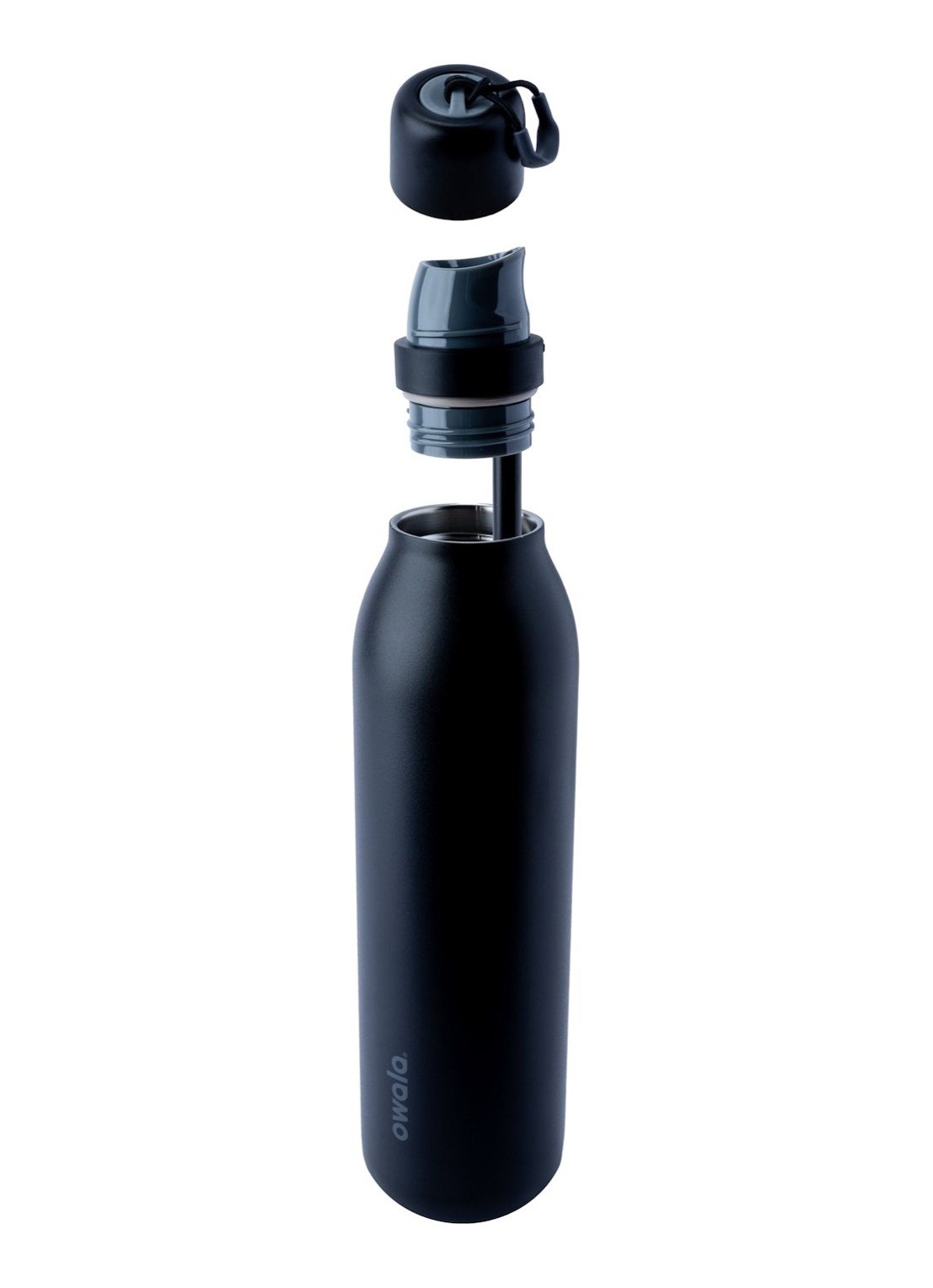 Owala FreeSip Twist waterfles 53 cl - voorkant 2 zwart