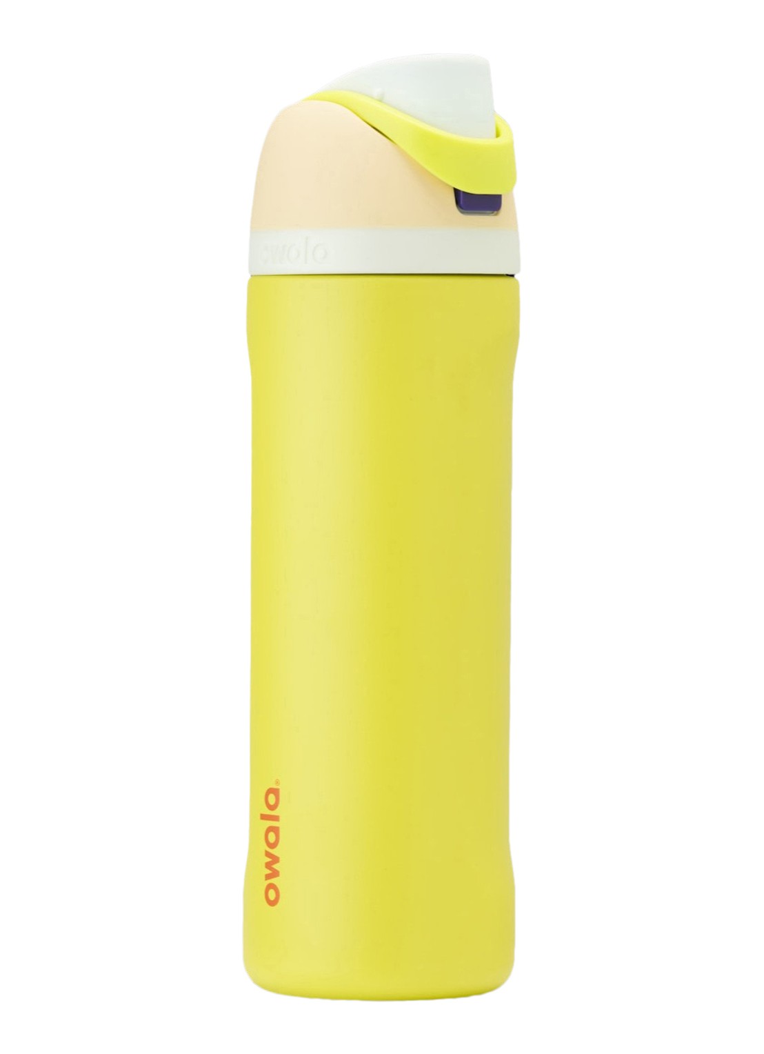 Owala FreeSip waterfles 71 cl - voorkant citroengeel