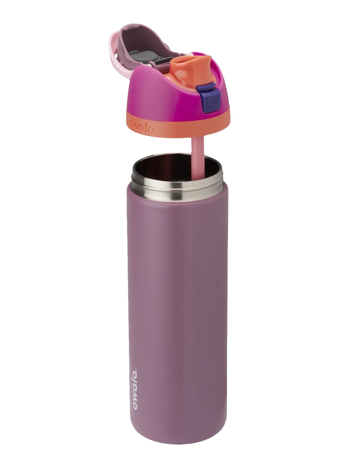 Owala FreeSip waterfles 71 cl - voorkant 2 aubergine