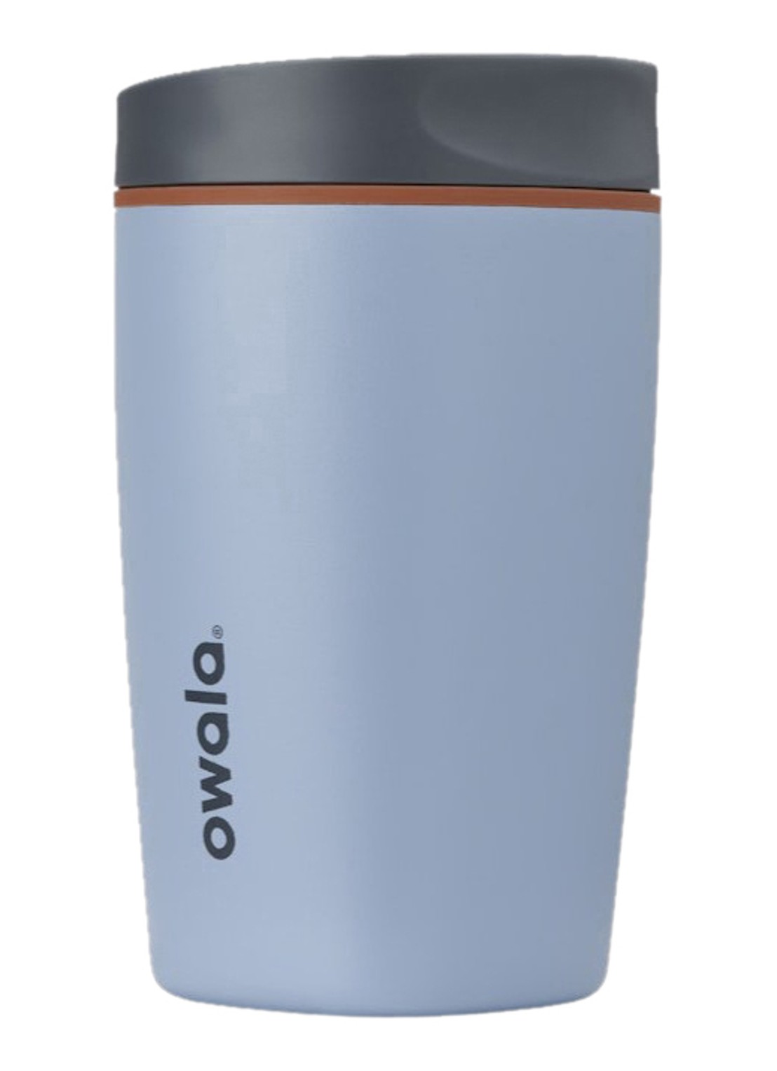 Owala SmoothSip Slider thermosbeker 35,5 cl - voorkant blauwgrijs