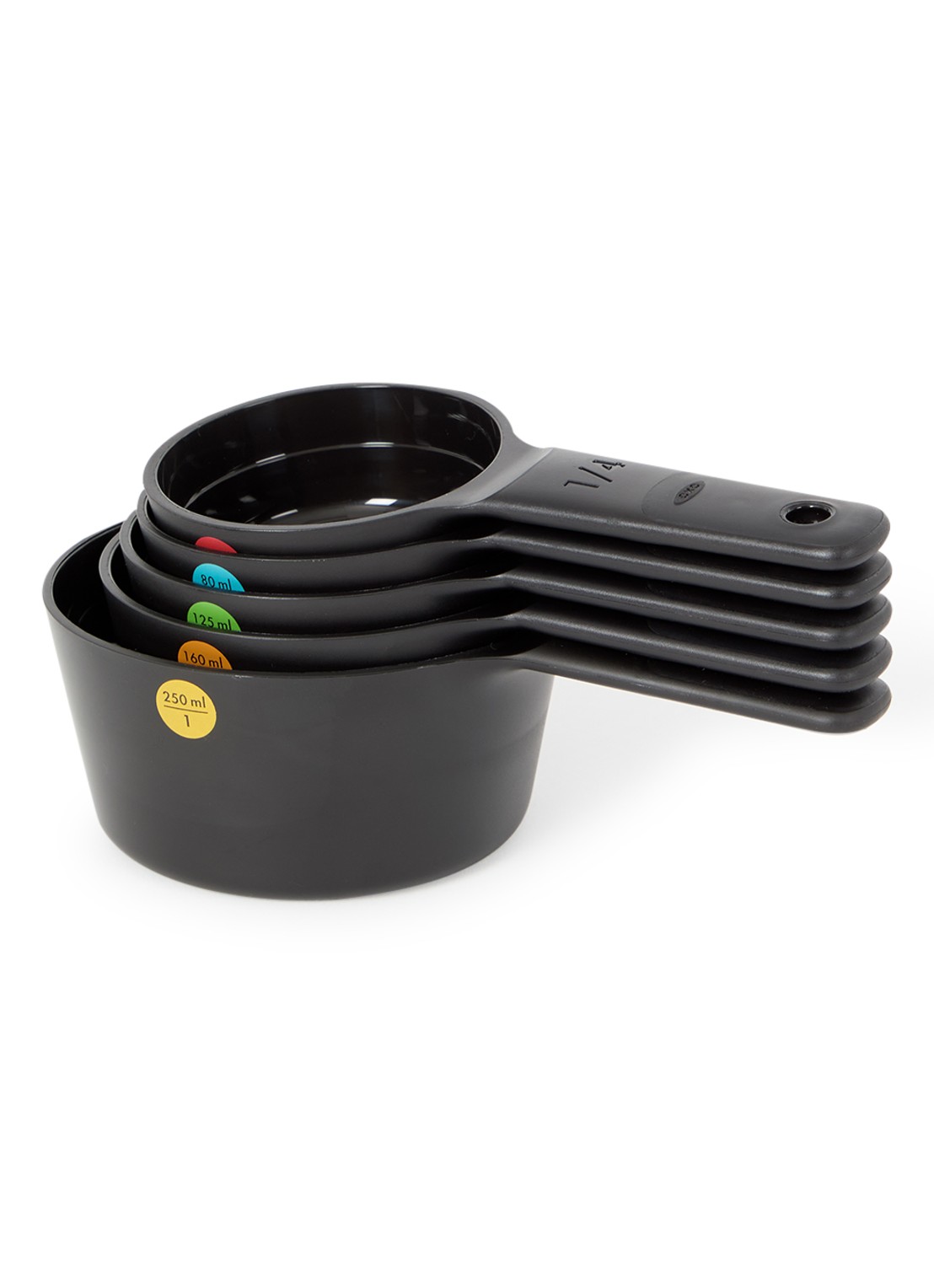Oxo Good Grips maatlepel set van 5 - voorkant zwart