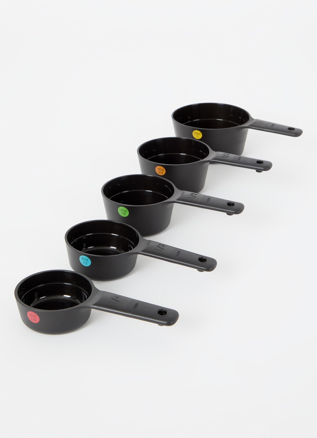 Oxo Good Grips maatlepel set van 5 - voorkant 2 zwart