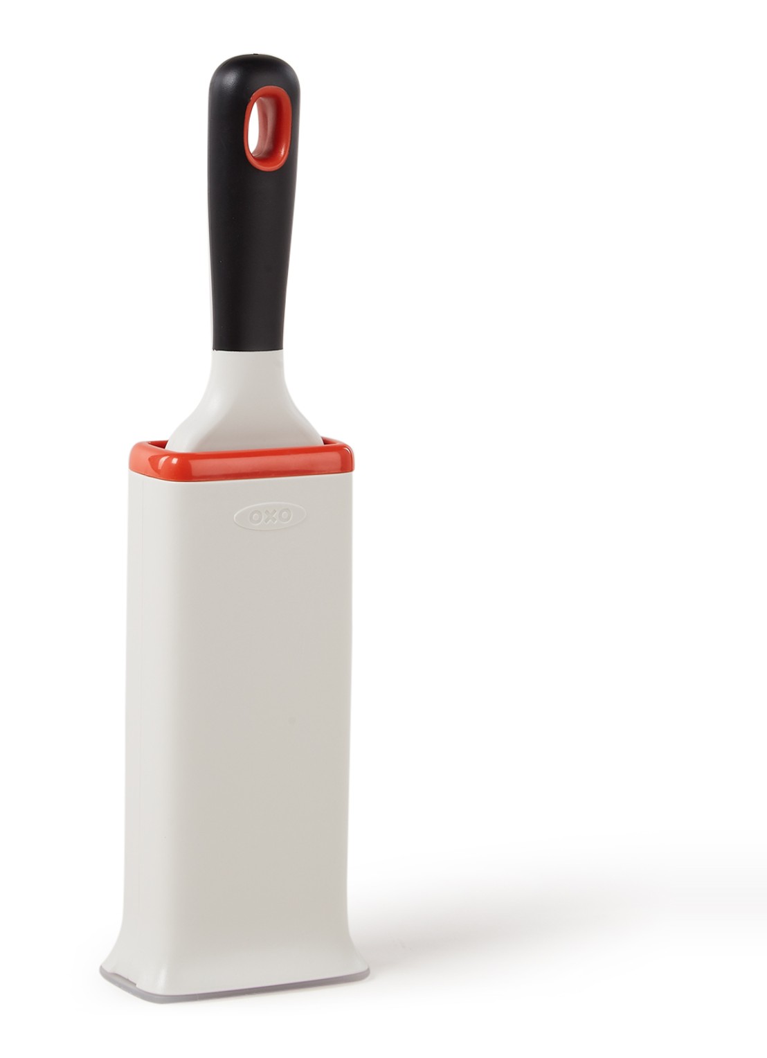 Oxo Good Grips pluizenborstel met houder - voorkant undefined