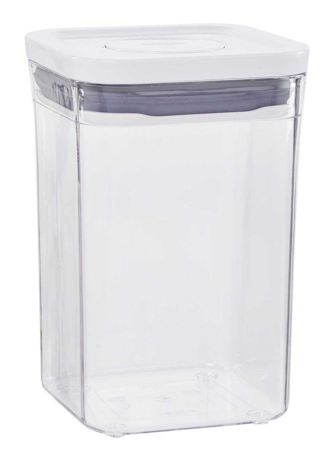 Oxo Good Grips voorraadbus vierkant 1 L - voorkant transparant