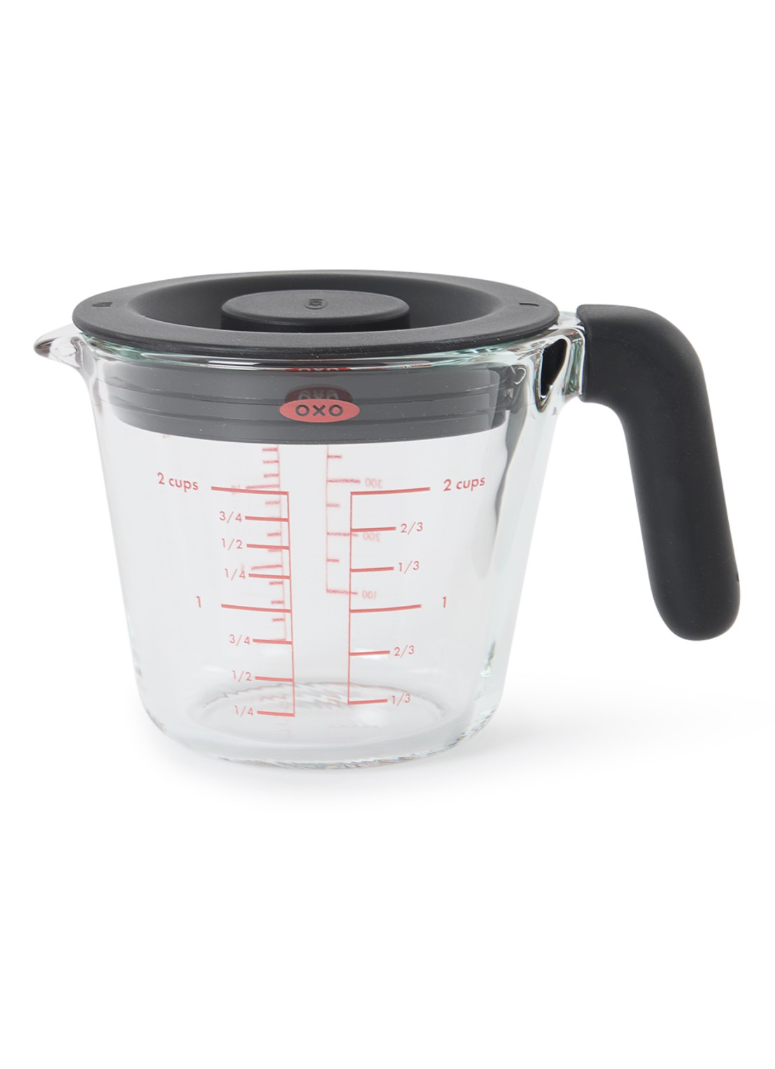 Oxo Maatkan met deksel 50 cl - voorkant transparant