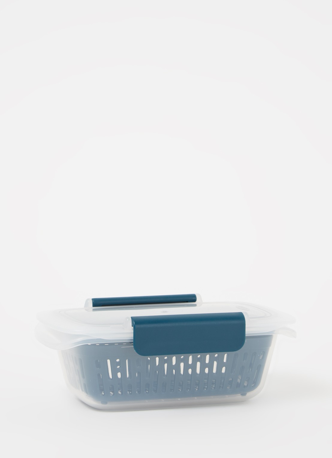 Oxo Prep & Go fruitbakje met vergiet 450 ml - voorkant 2 wit