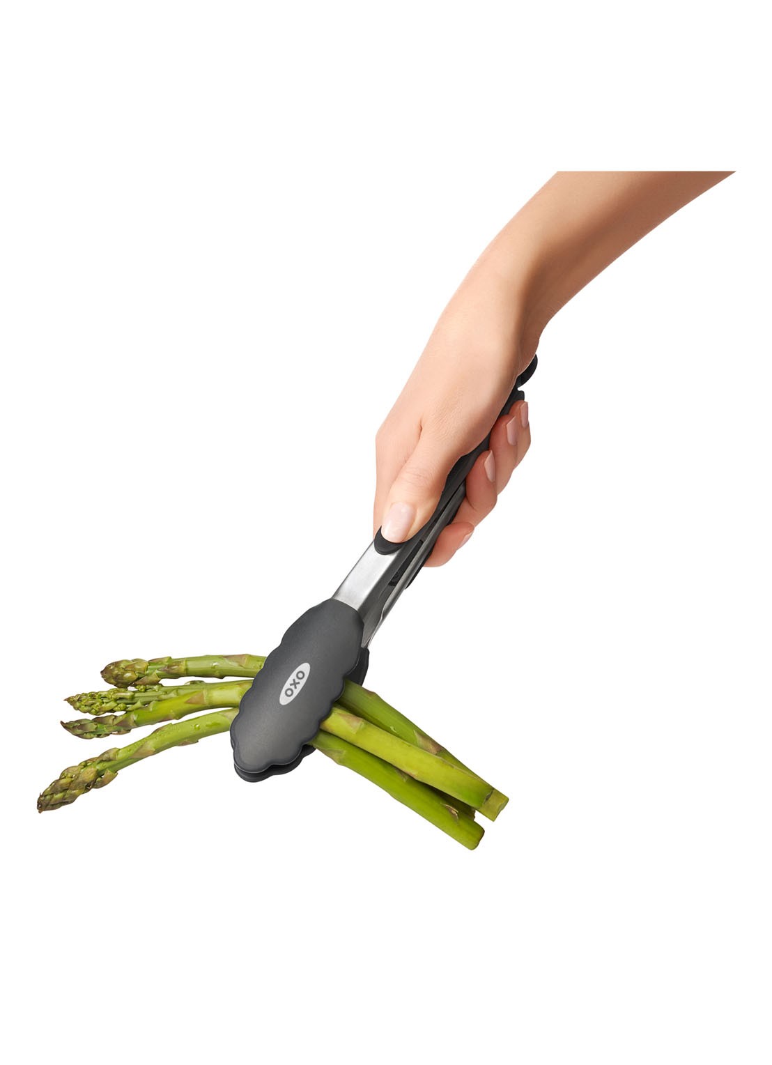 Oxo Serveertang 23 cm - detail zilver