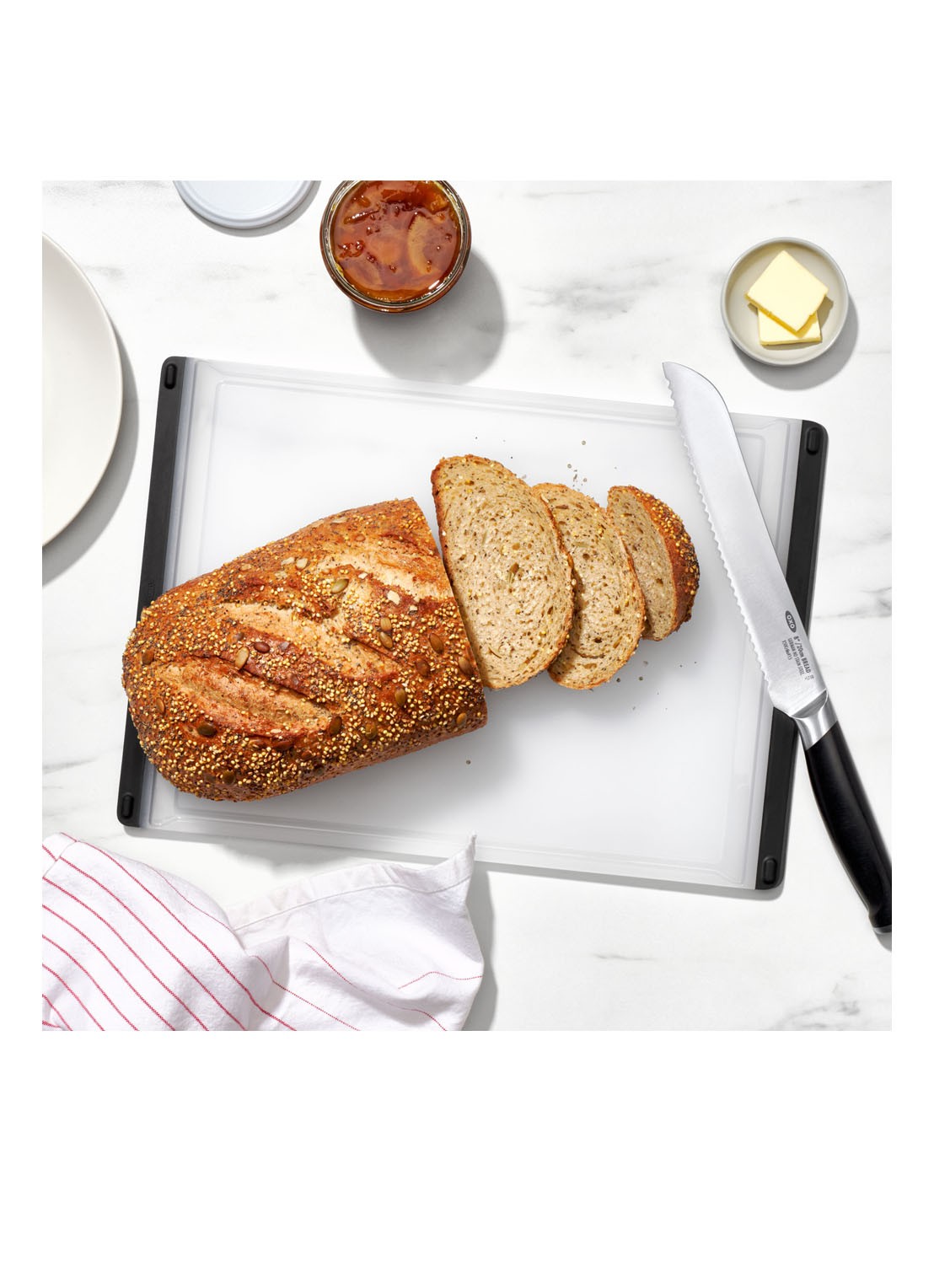 Oxo Snijplank 26 x 38 cm - voorkant 2 wit