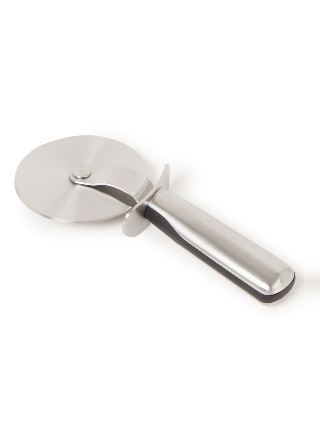 Oxo Steel pizzasnijder 23,5 cm - voorkant zilver