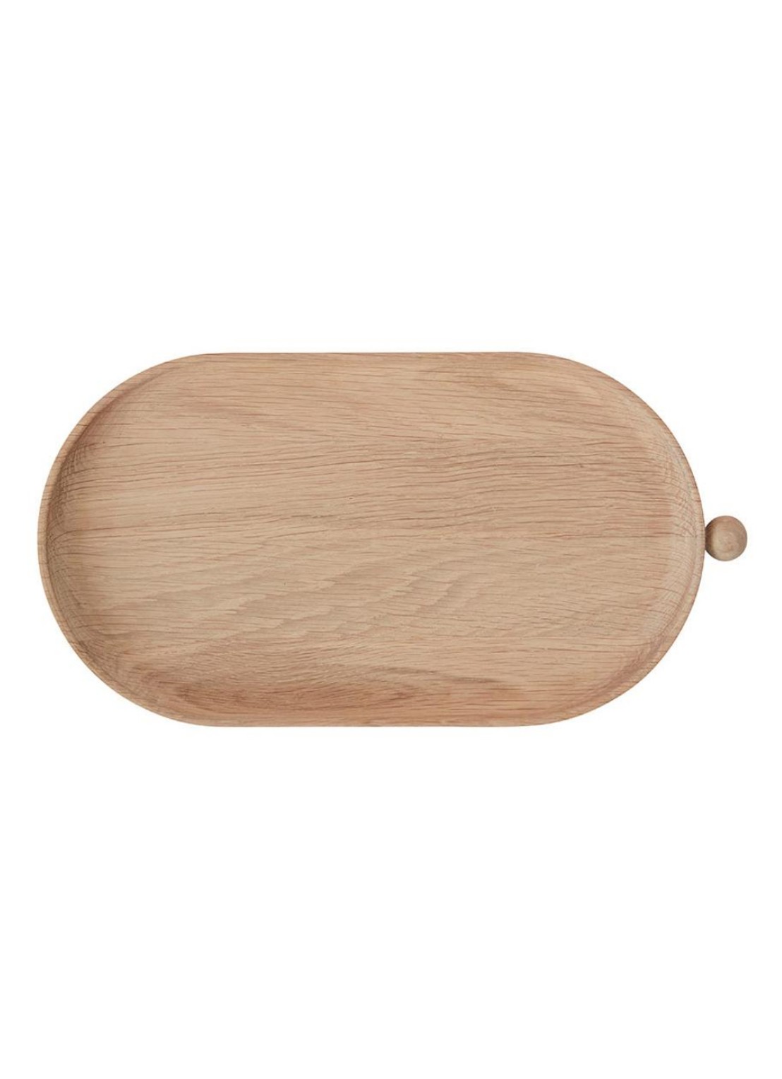 OYOY Inka dienblad 34 x18 cm - voorkant bruin