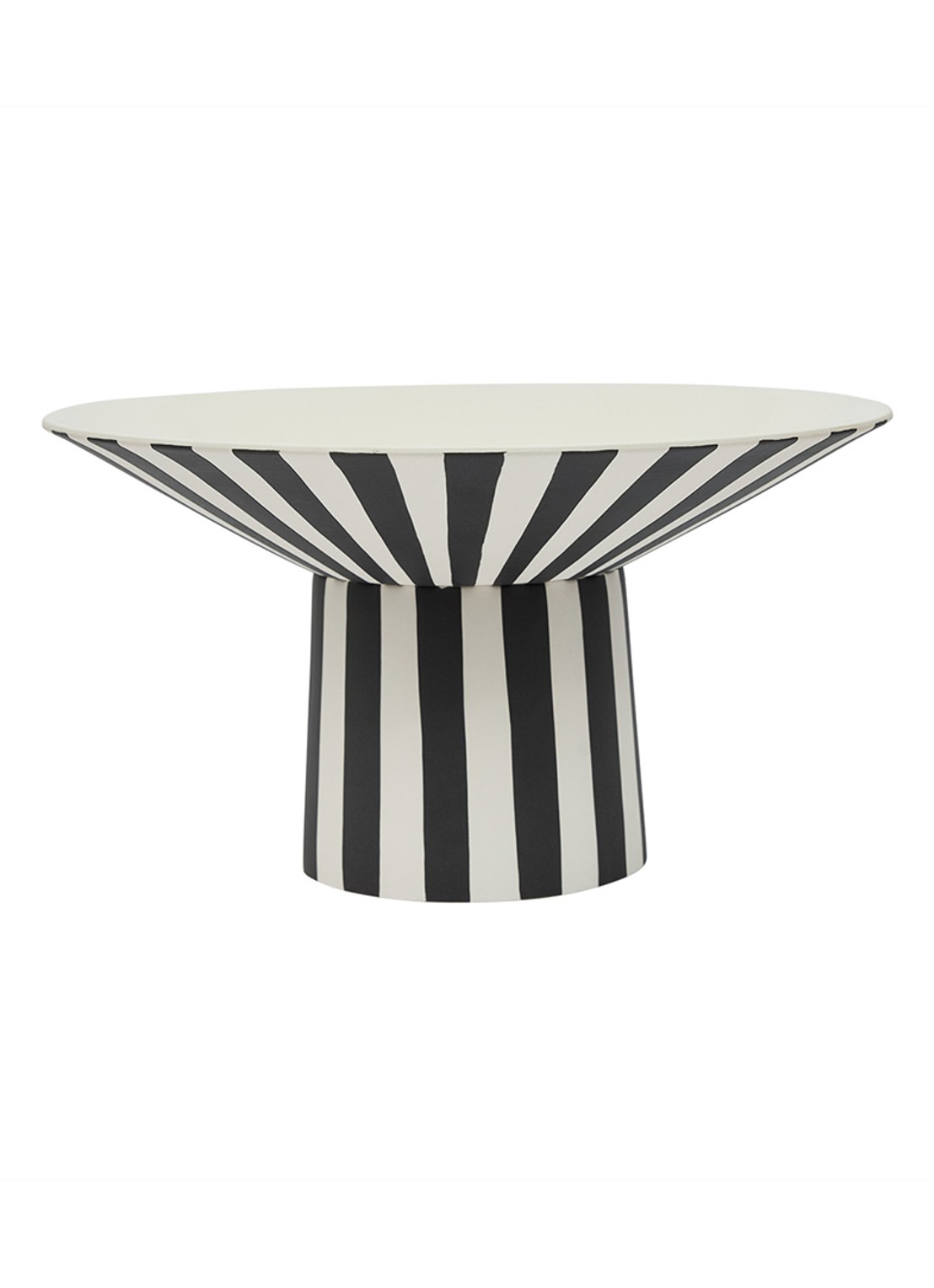 OYOY Living Design Toppu fruitschaal 30 cm - voorkant zwart