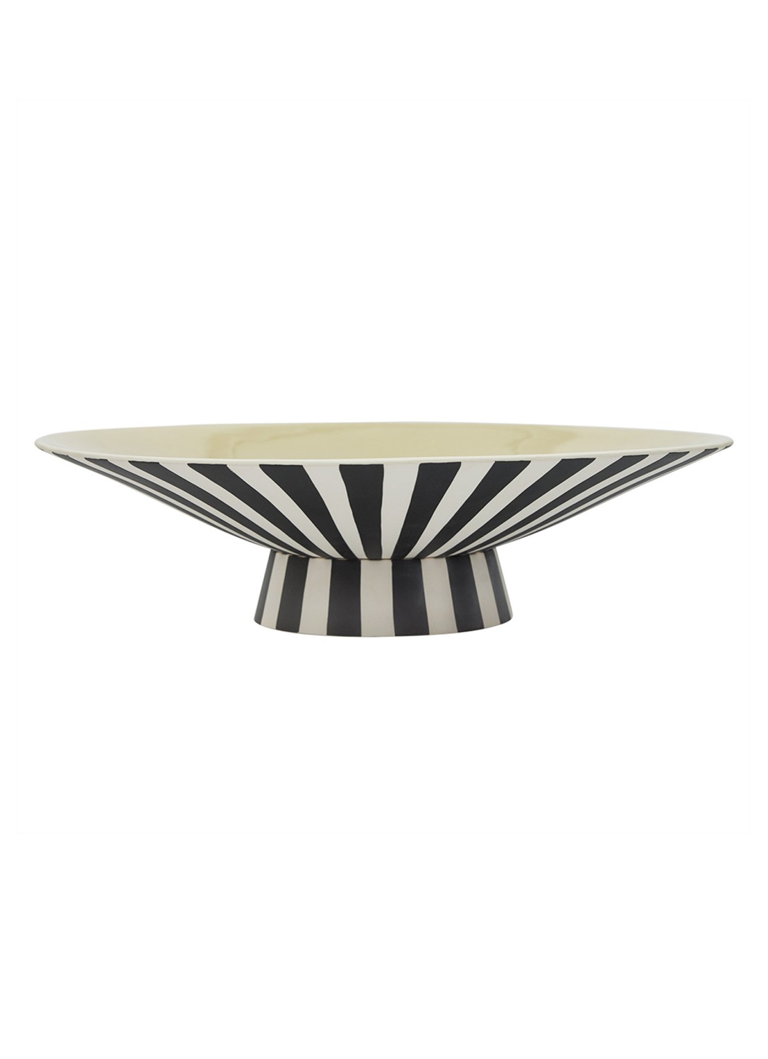 OYOY Living Design Toppu fruitschaal 39 cm - voorkant zwart