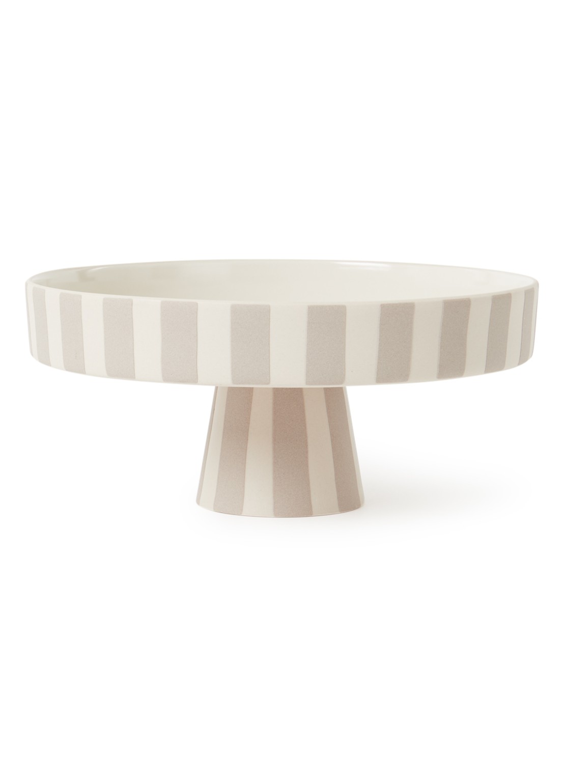OYOY Living Design Toppu taartplateau 20 cm - voorkant grijs