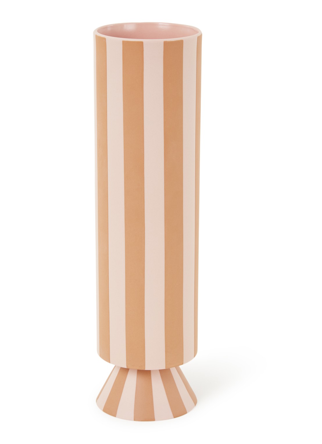 OYOY Living Design Toppu vaas 31 cm - voorkant lichtroze