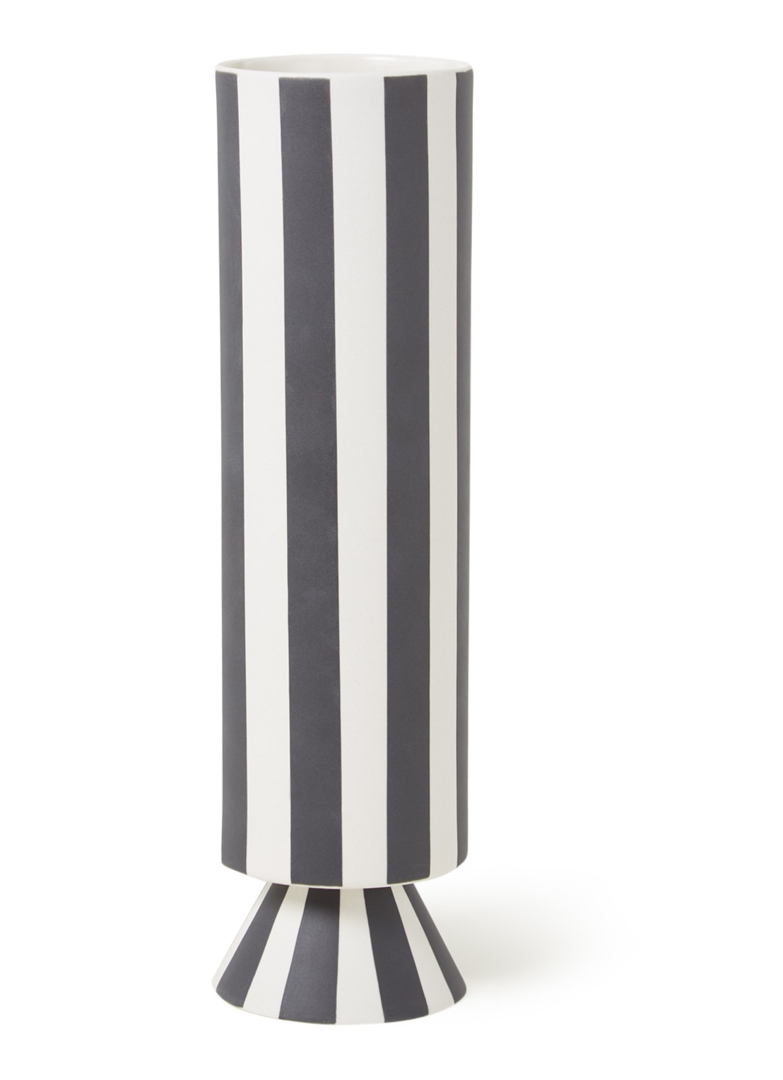 OYOY Living Design Toppu vaas 31 cm - voorkant 5 zwart