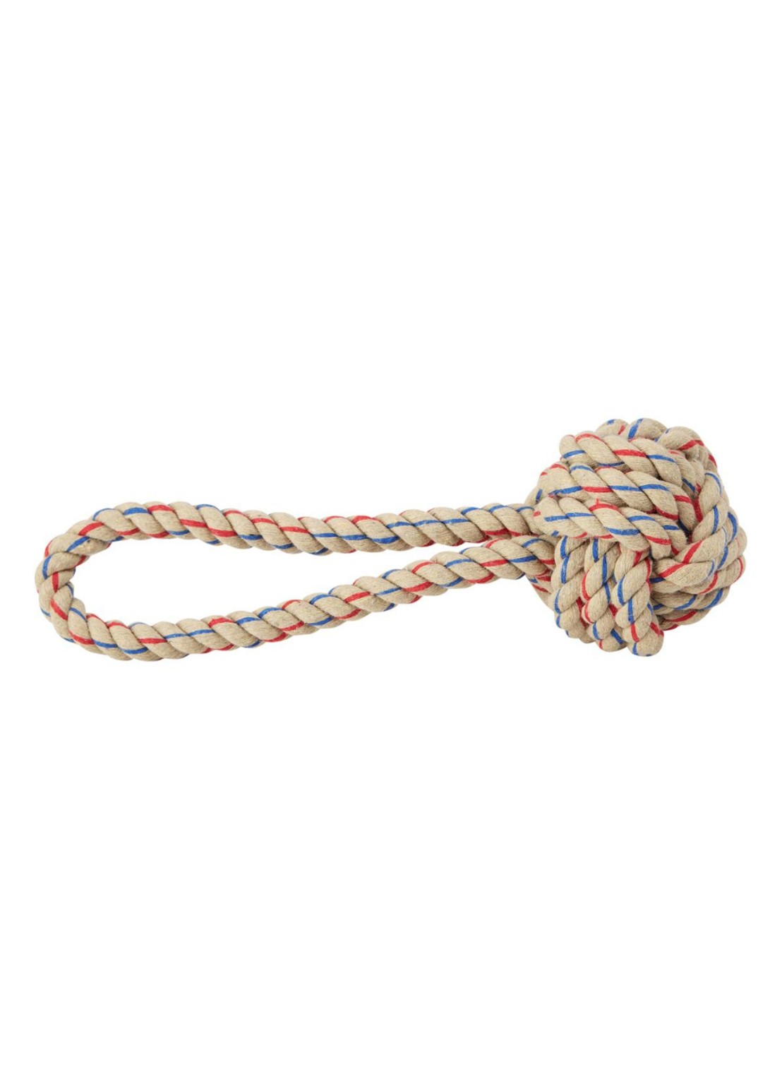 OYOY Otto Rope hondenspeelgoed 22 cm - voorkant donkerblauw