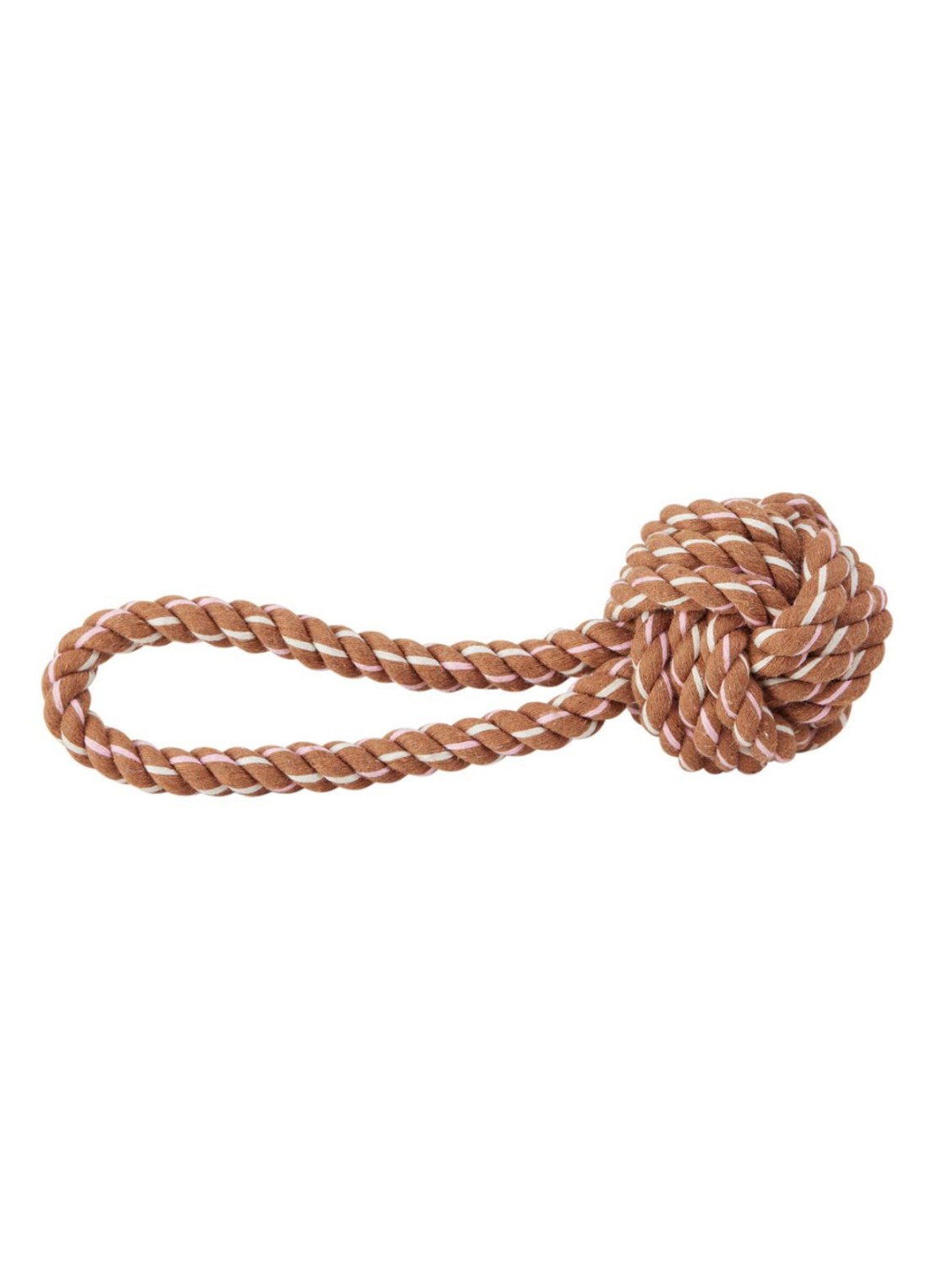 OYOY Otto Rope hondenspeelgoed 22 cm - voorkant bruin