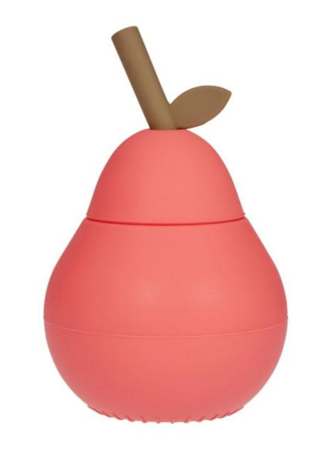 OYOY Pear drinkfles siliconen - voorkant rood