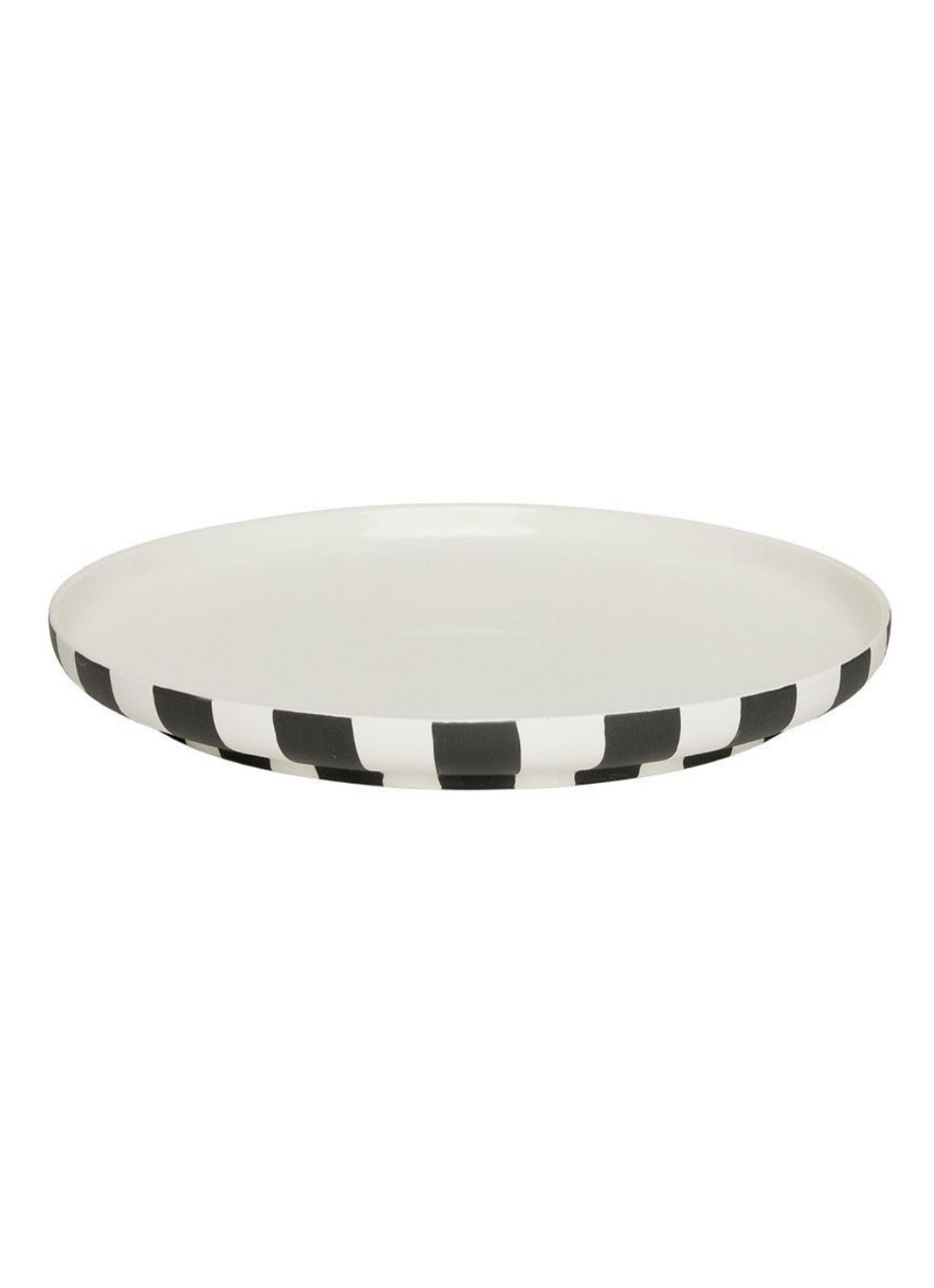 OYOY Toppu dinerbord 26 cm - voorkant zwart