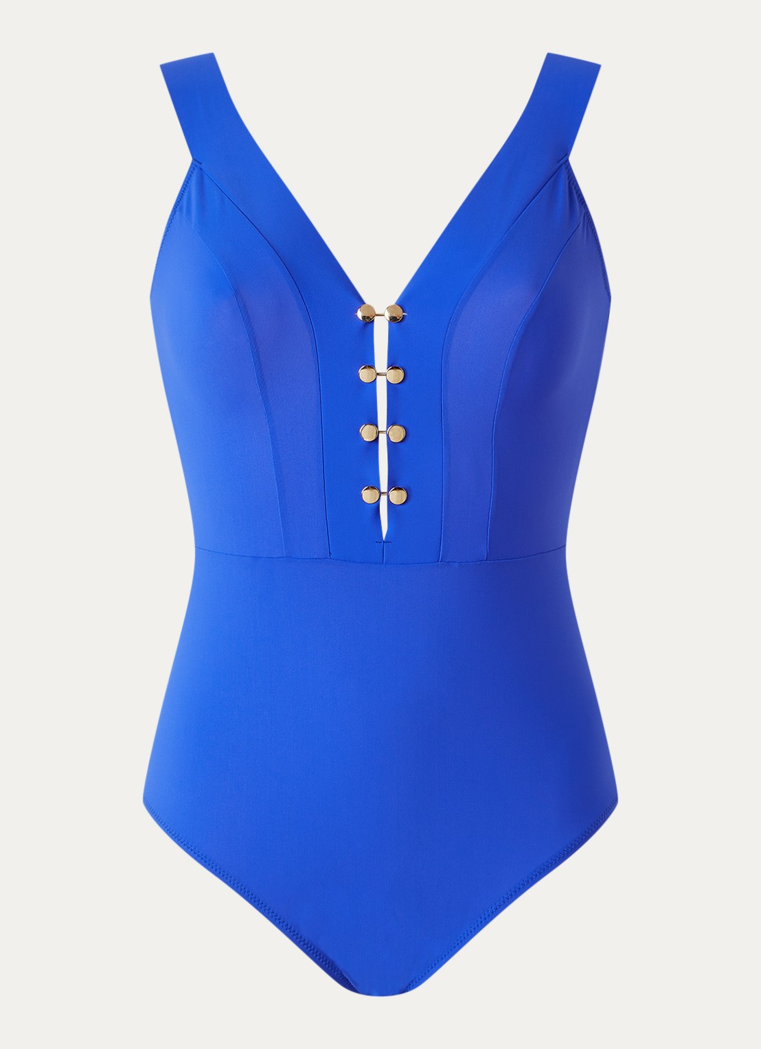 Pain de Sucre Bonnie badpak met rugdecolleté - voorkant 4 beige
