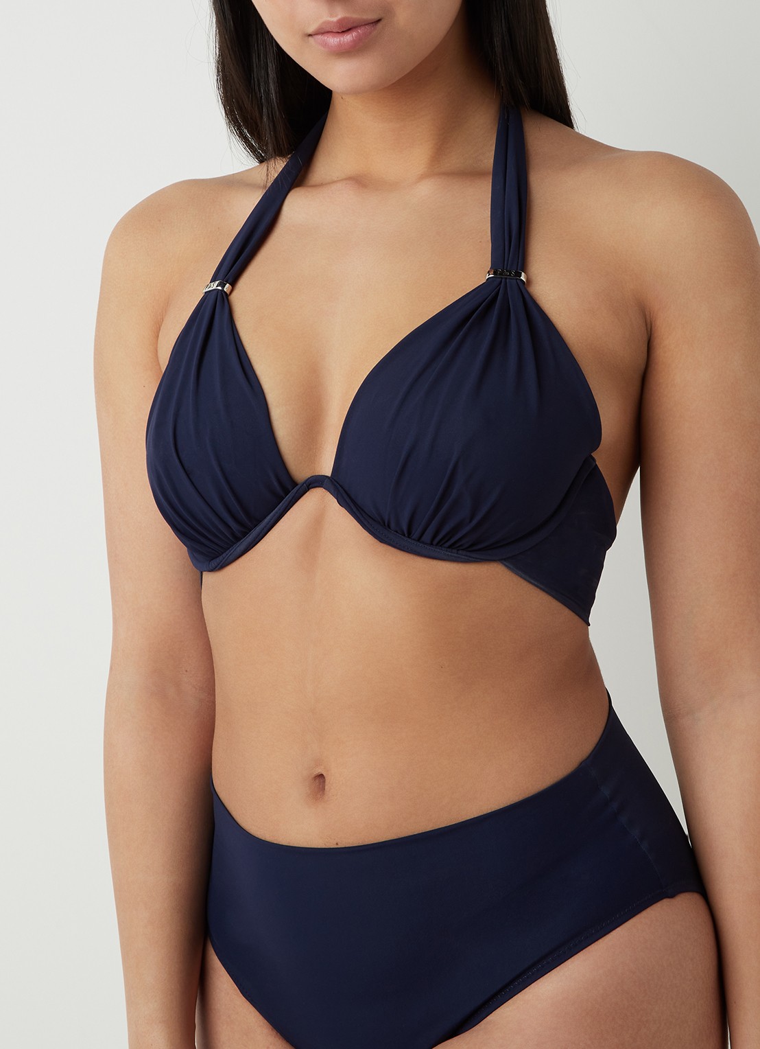 Pain de Sucre Fabia halter bikinitop met beugel - detail 3 donkerblauw