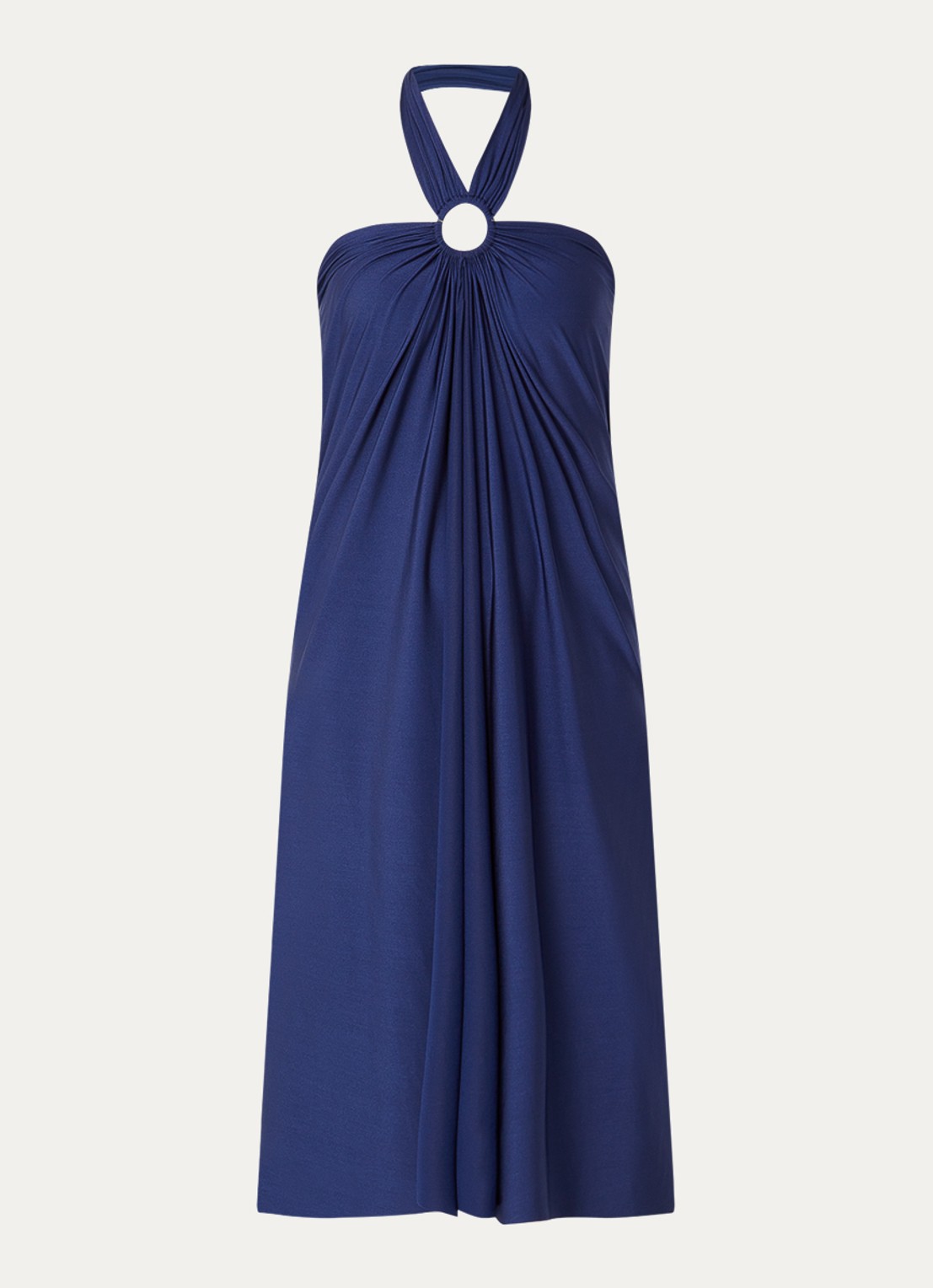 Pain de Sucre Petra maxi strand- halterjurk  - detail blauw