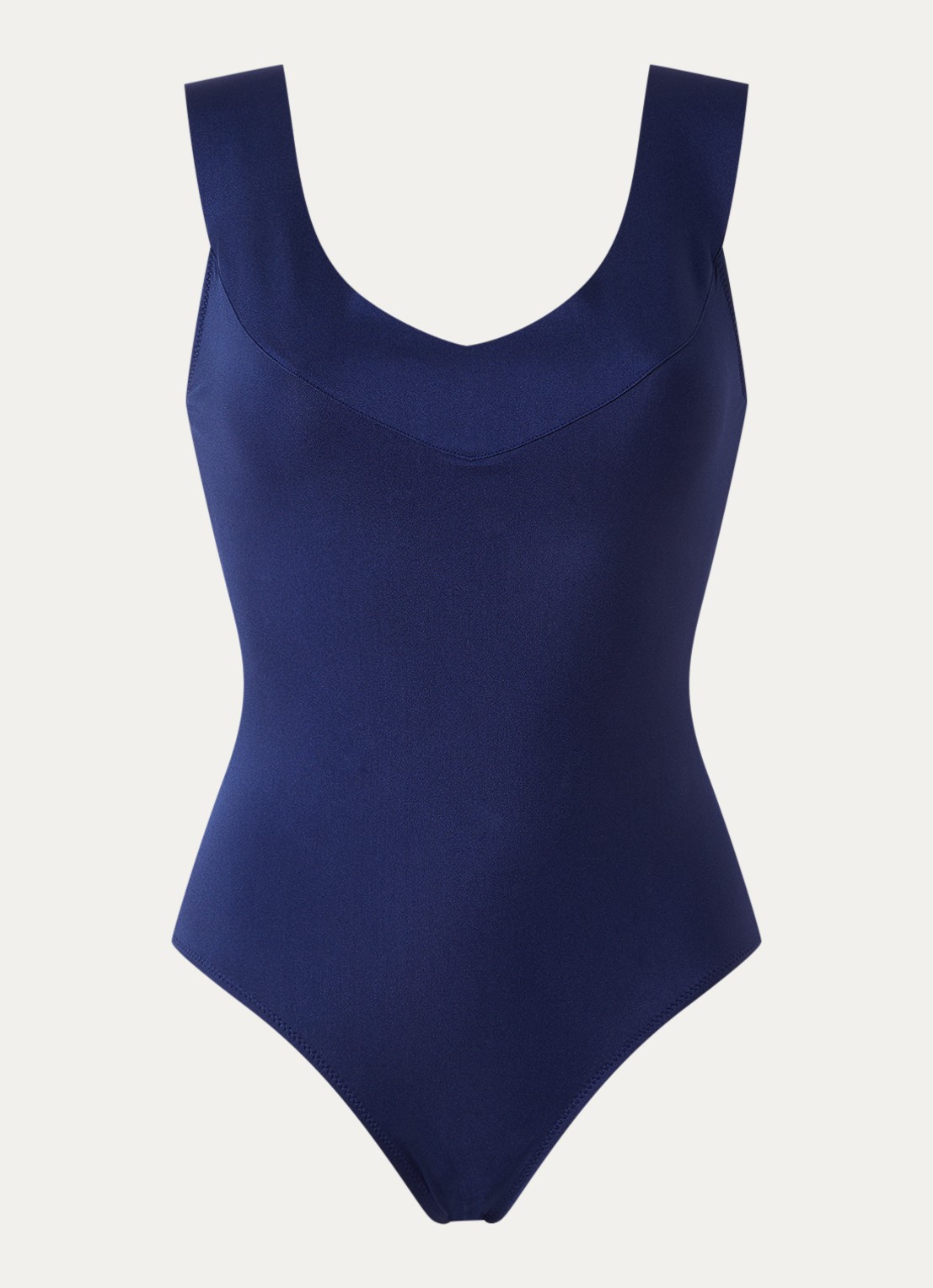 Pain de Sucre Soya 11 badpak met gekruiste banden  - voorkant donkerblauw