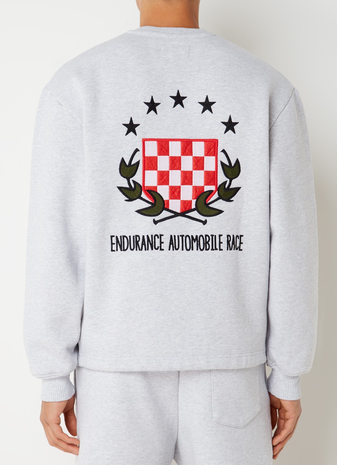 PAL Sporting Goods Circuito Delle Madonie sweater met logoborduring - achterkant lichtgrijs