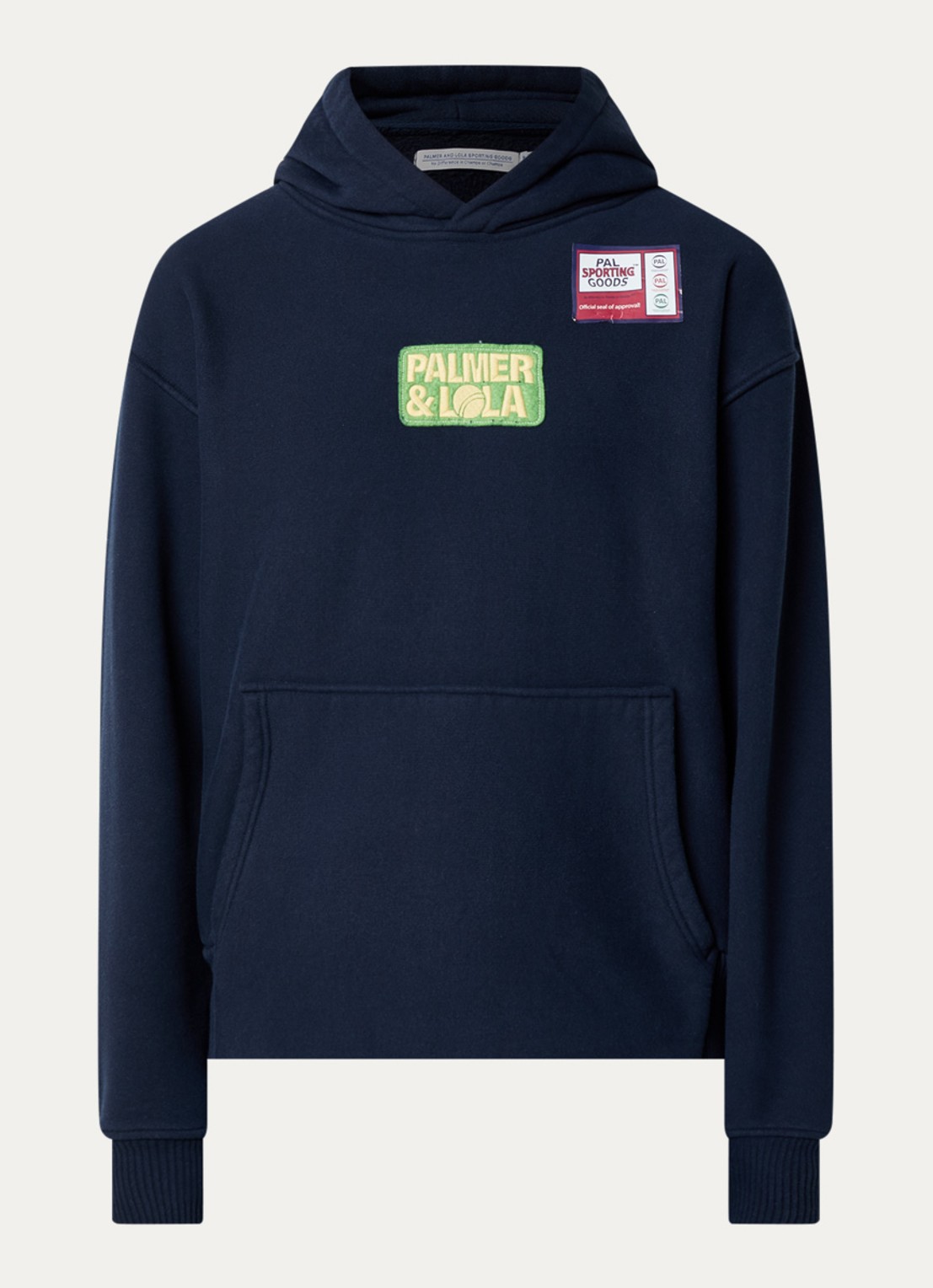 PAL Sporting Goods Duck hoodie met logo- en backprint - voorkant 3 donkerblauw