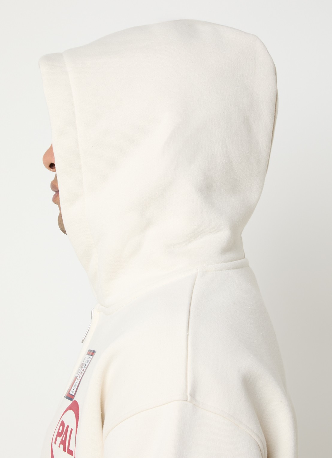 PAL Sporting Goods Pre game hoodie met logoprint - detail 3 beige