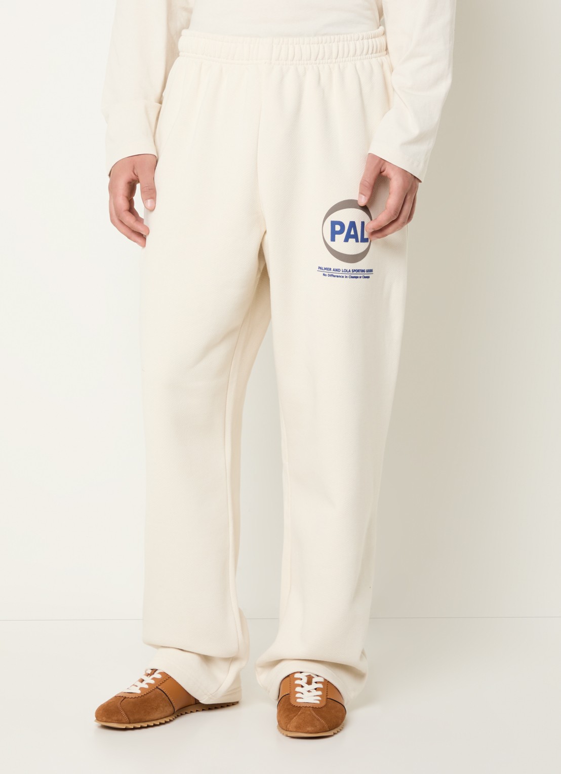 PAL Sporting Goods Pre Game loose fit joggingbroek met logo - detail 2 beige