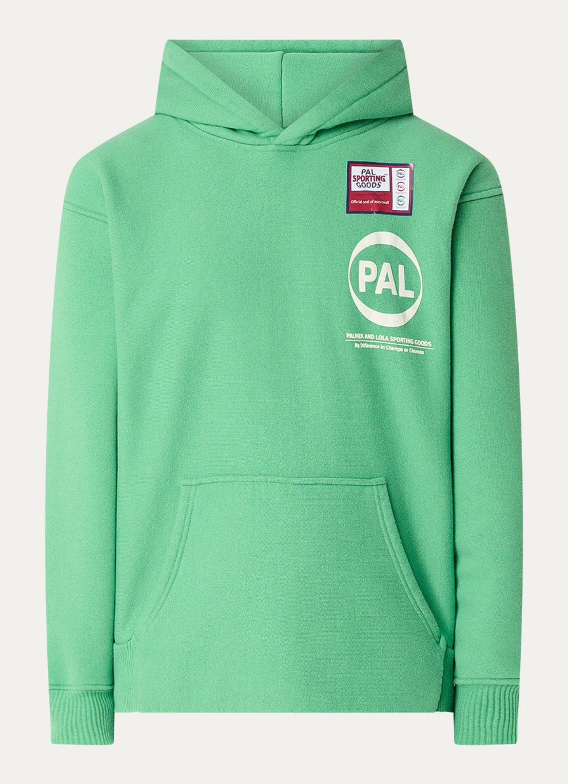 PAL Sporting Goods Pre Game oversized hoodie met logo - voorkant 3 groen