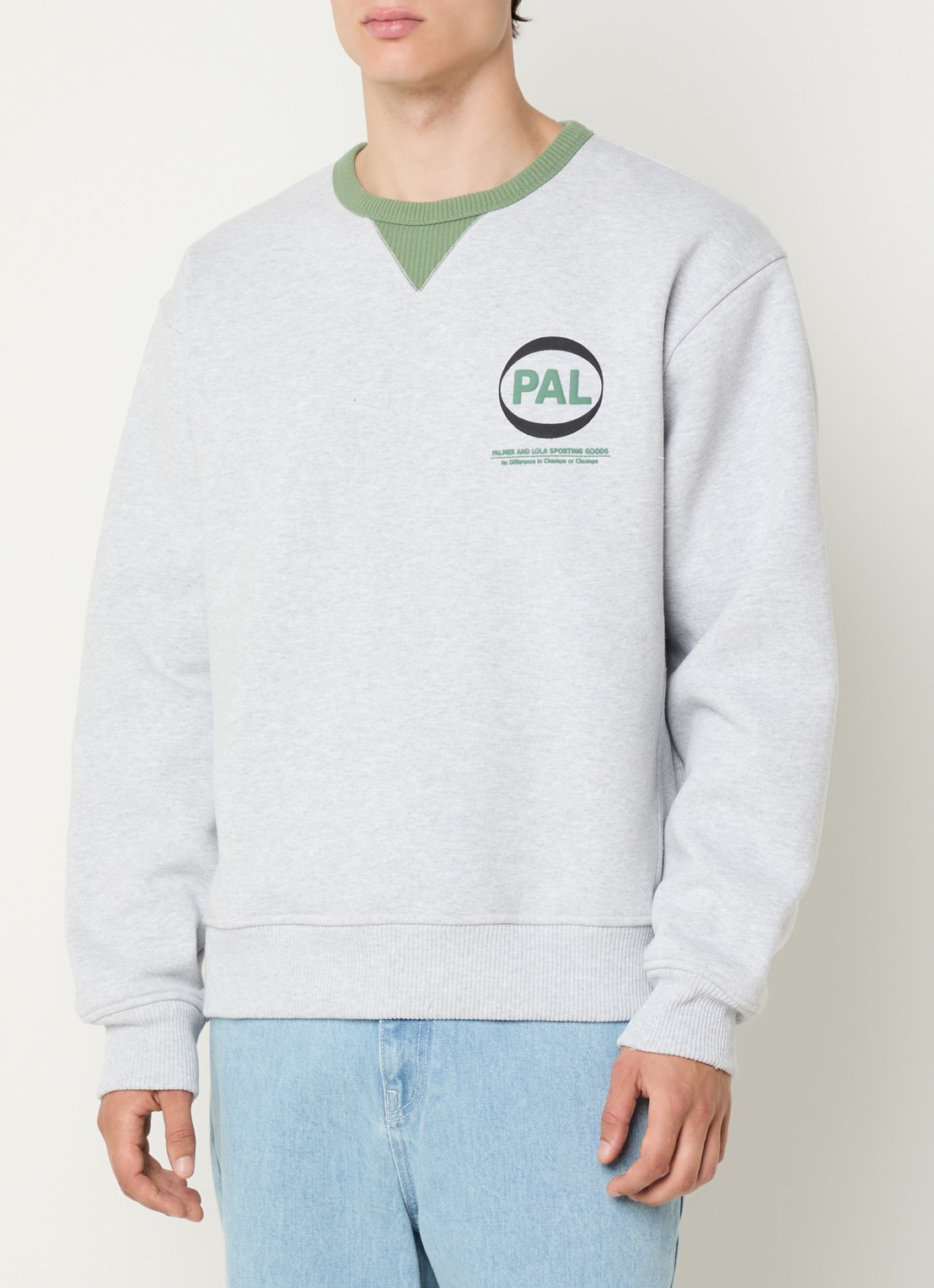 PAL Sporting Goods Sweater met logo - detail 2 grijsmele