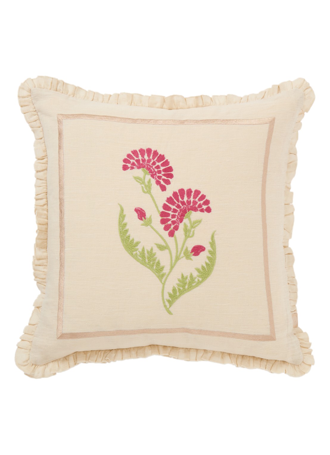 Palais Carry sierkussen 50 x 50 cm - voorkant beige