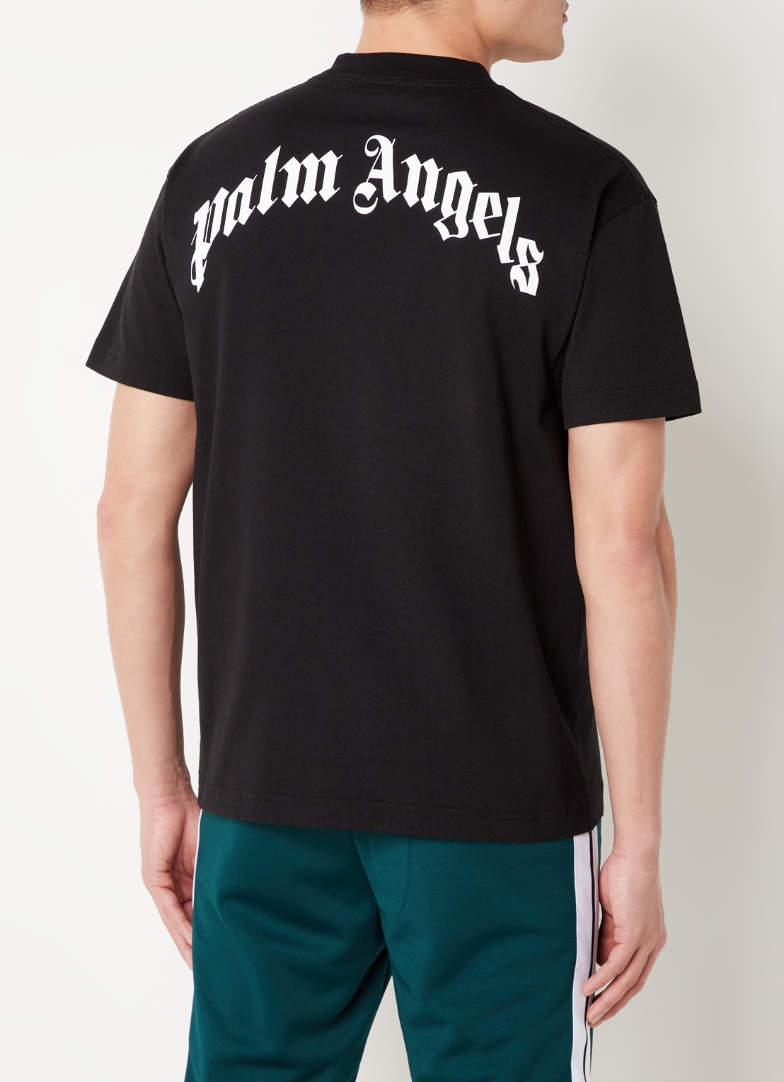 Palm Angels Bear T-shirt met front-en backprint - achterkant 5 zwart