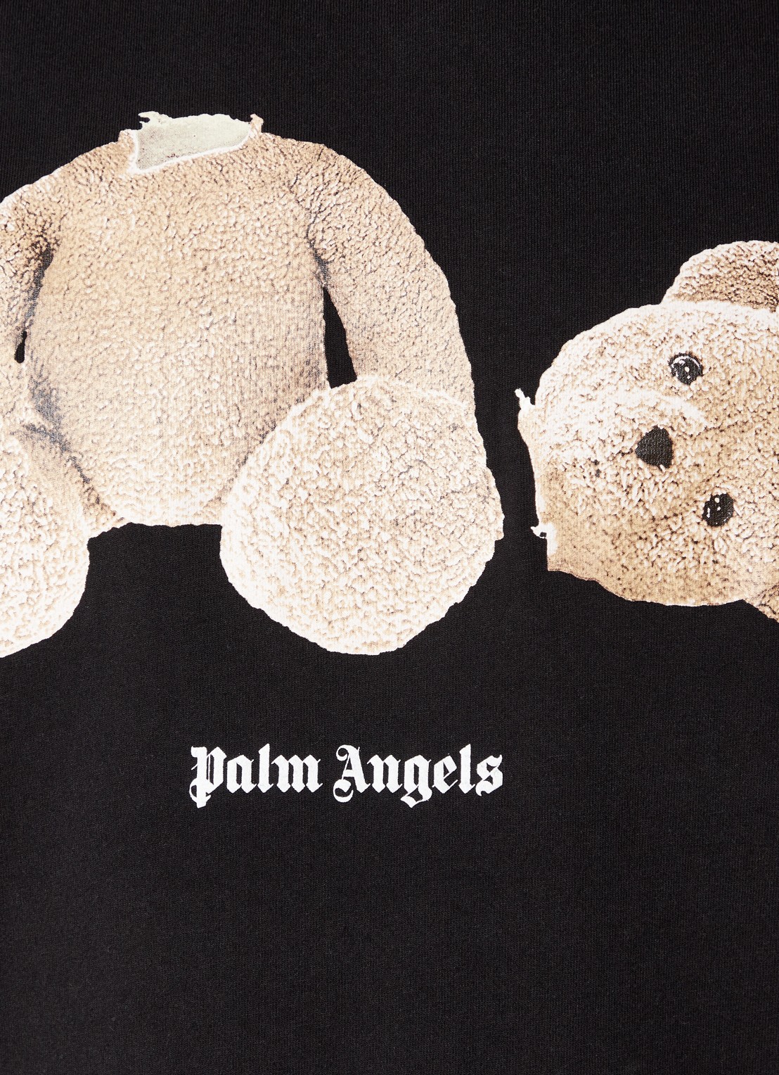 Palm Angels Bear T-shirt met front-en backprint - detail 4 zwart