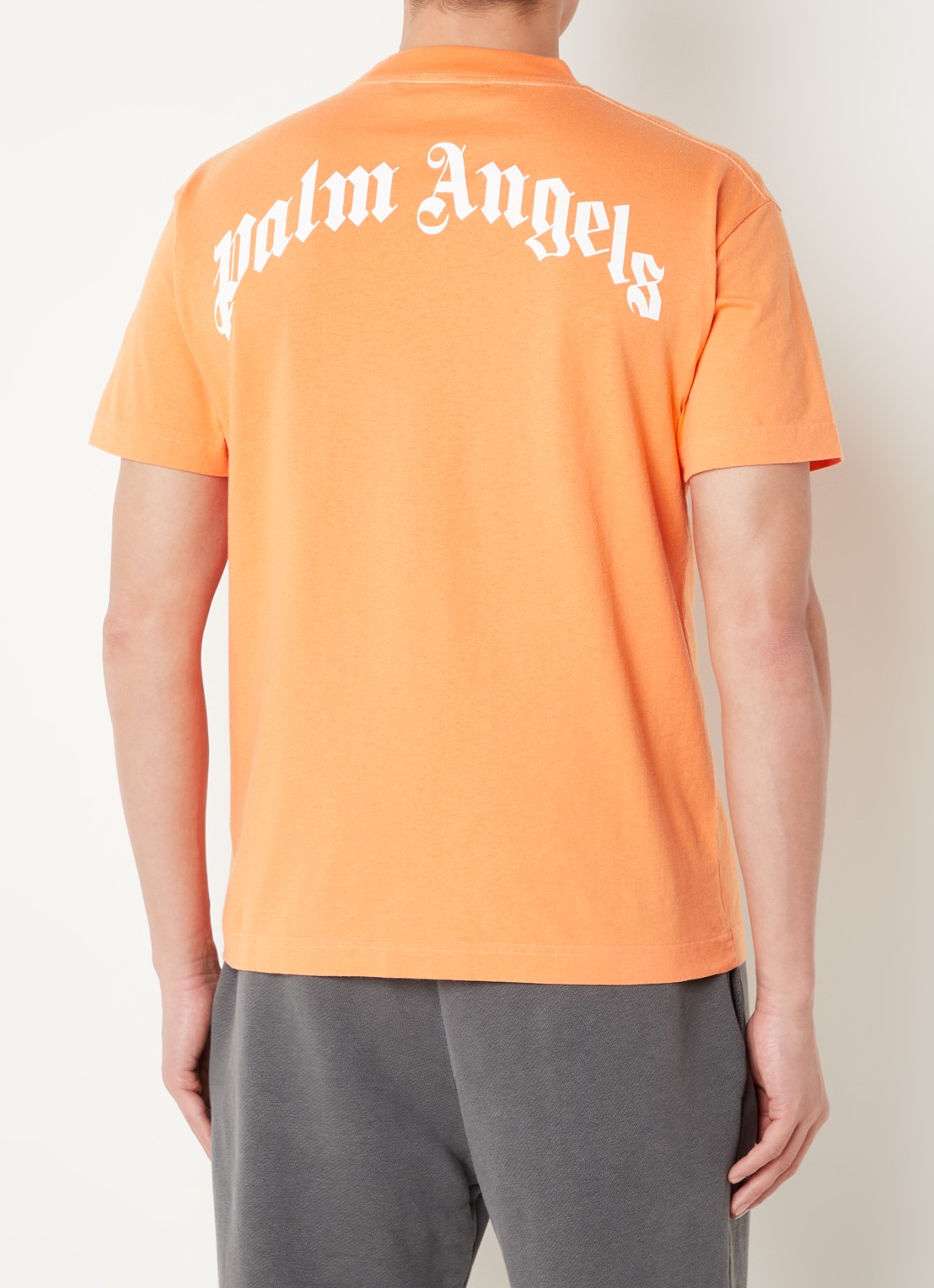 Palm Angels Bear T-shirt met front-en backprint - achterkant 5 oranje
