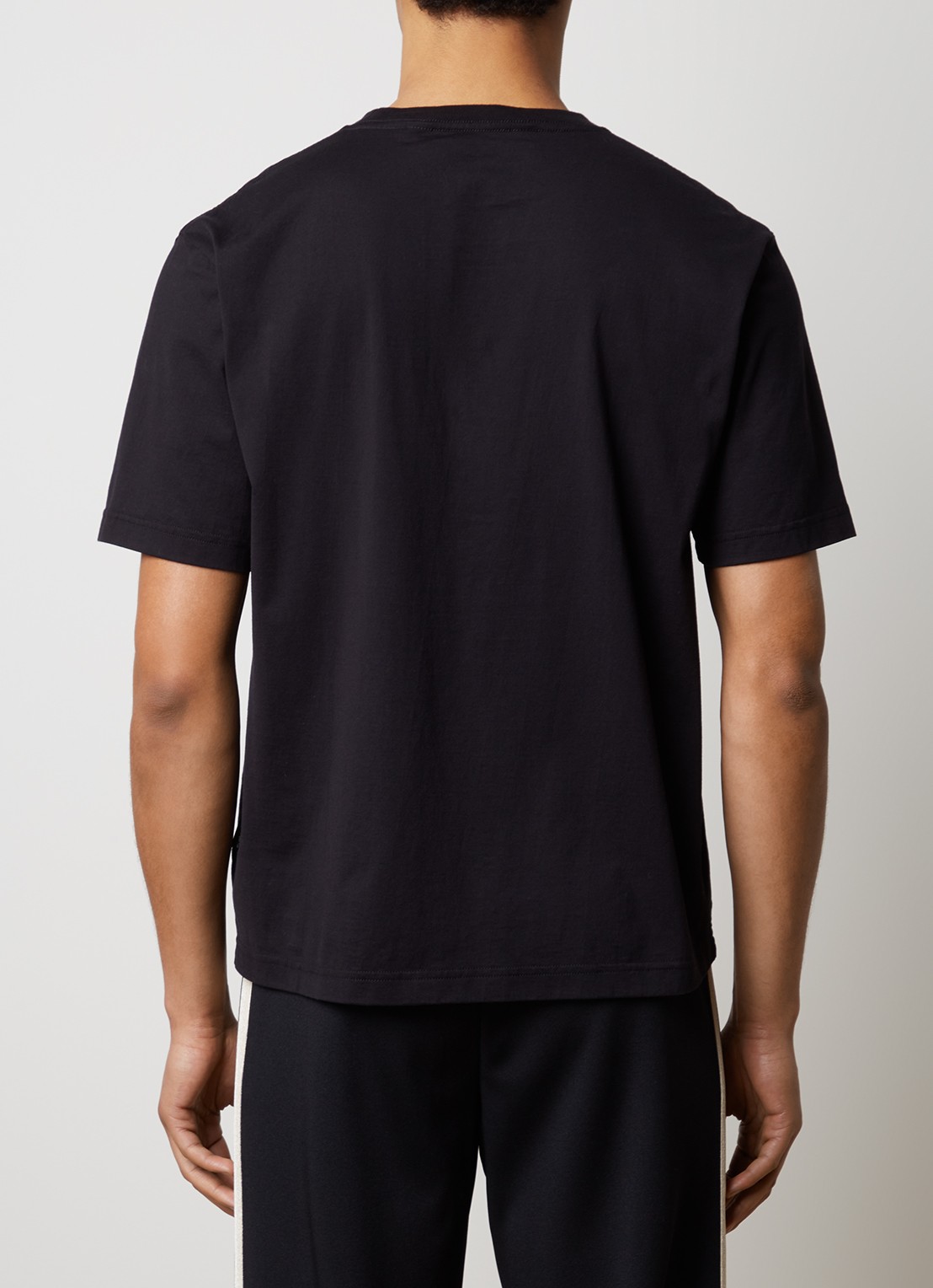 Palm Angels T-shirt met logoborduring - achterkant 5 zwart