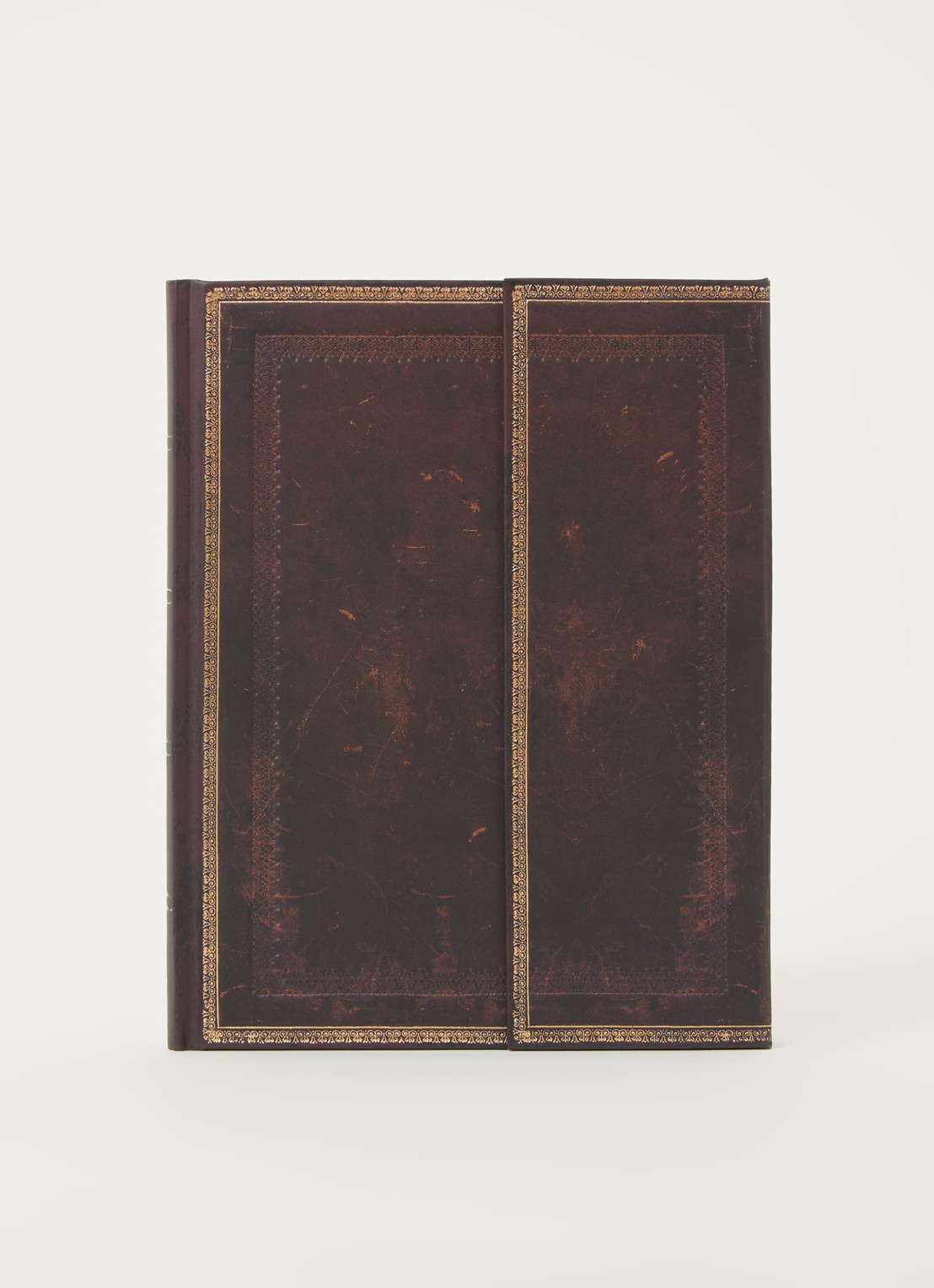 Paperblanks Black Moroccan Ultra notitieboek 23 x 18 cm - voorkant 2 donkerbruin