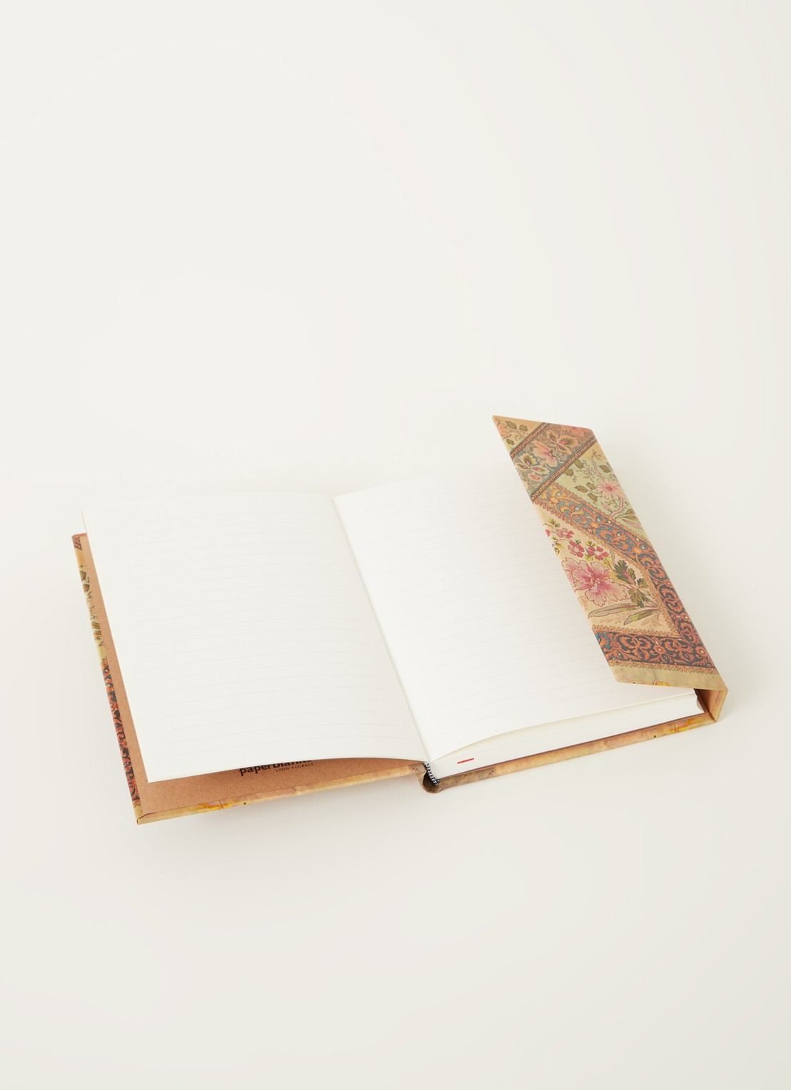 Paperblanks Filigree Floral Ivory gelinieerd notitieboek 13 x 18 cm - detail 3 lichtbruin